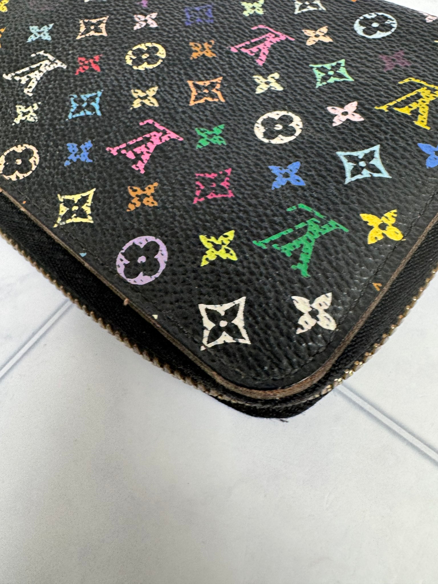 Louis Vuitton Black And Multicolor Monogram Long Zippy Wallet