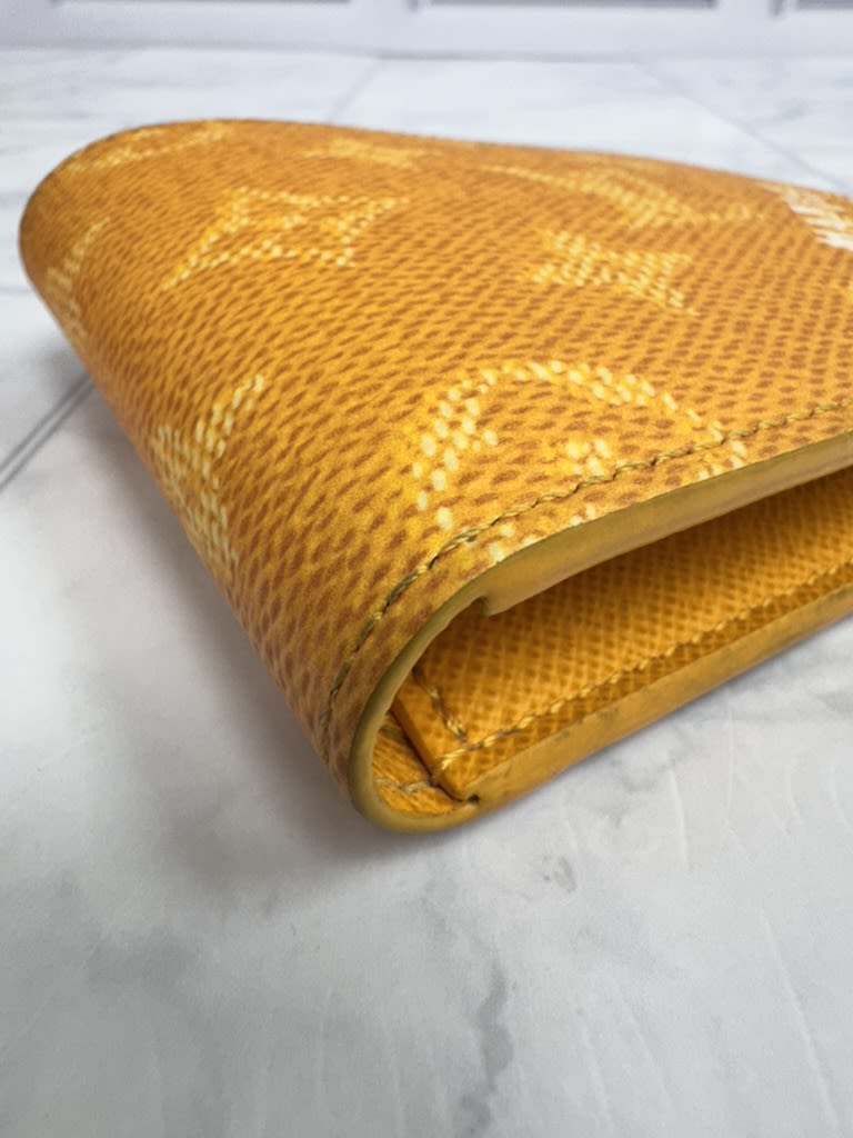 Louis Vuitton Yellow Monogram Heritage Coated Canvas Compact Wallet
