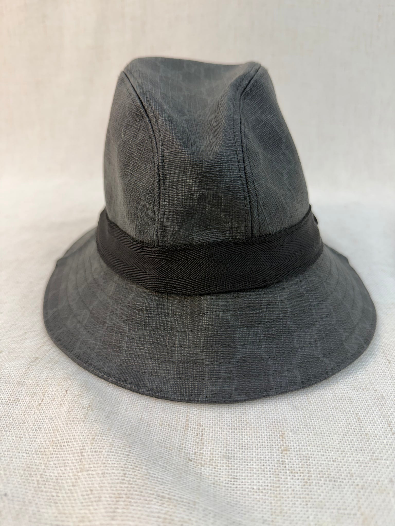 Gucci Black Leather Bucket Hat