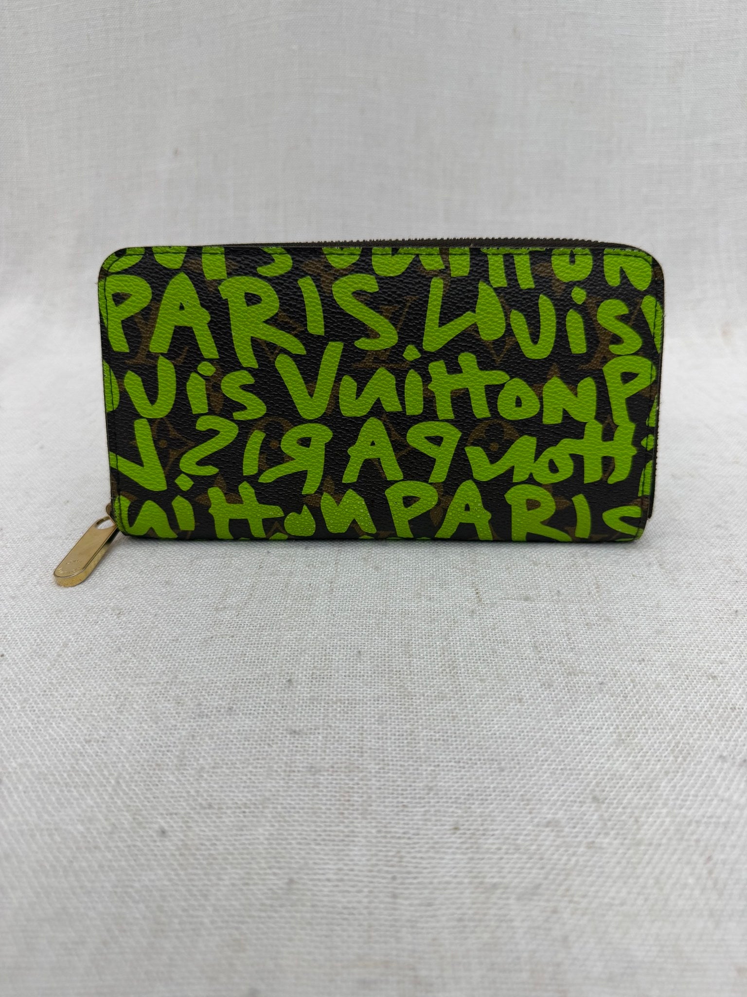 Louis Vuitton x Stephen Sprouse Monogram Green Graffiti Zippy Wallet