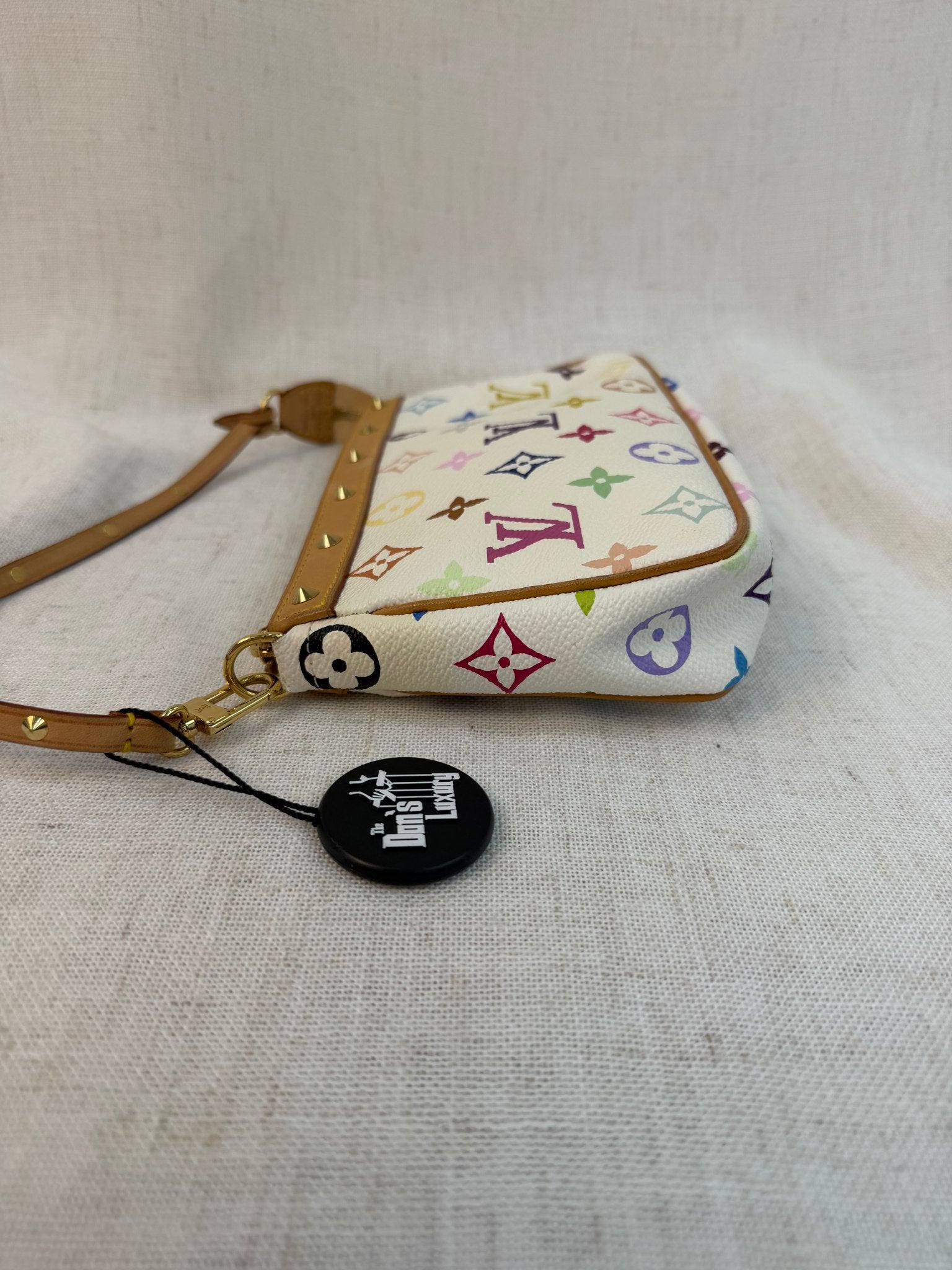 Louis Vuitton White Multicolor Pochette Bag