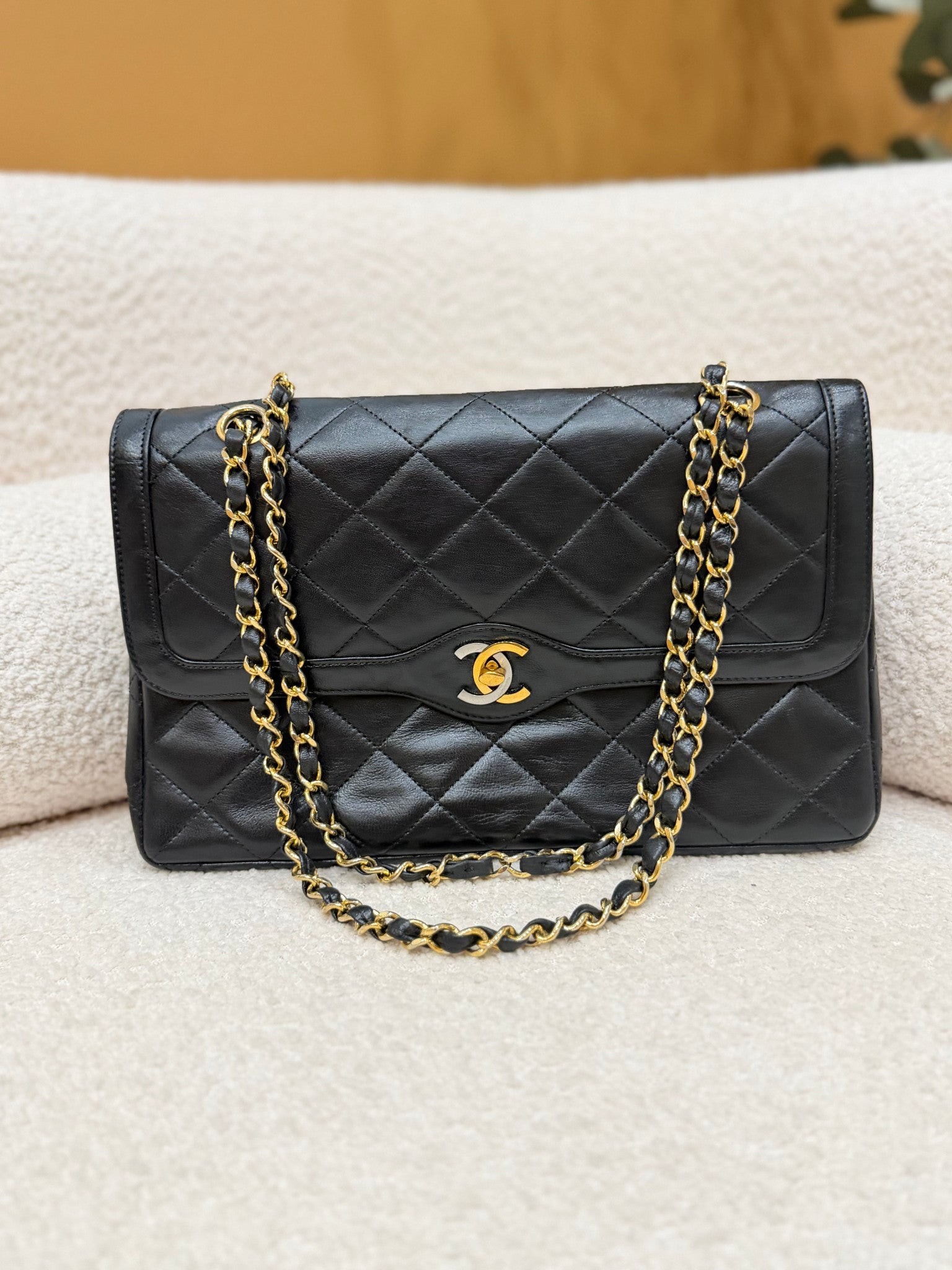 Chanel Black Quilted Calfskin Classic Double Flap Bag