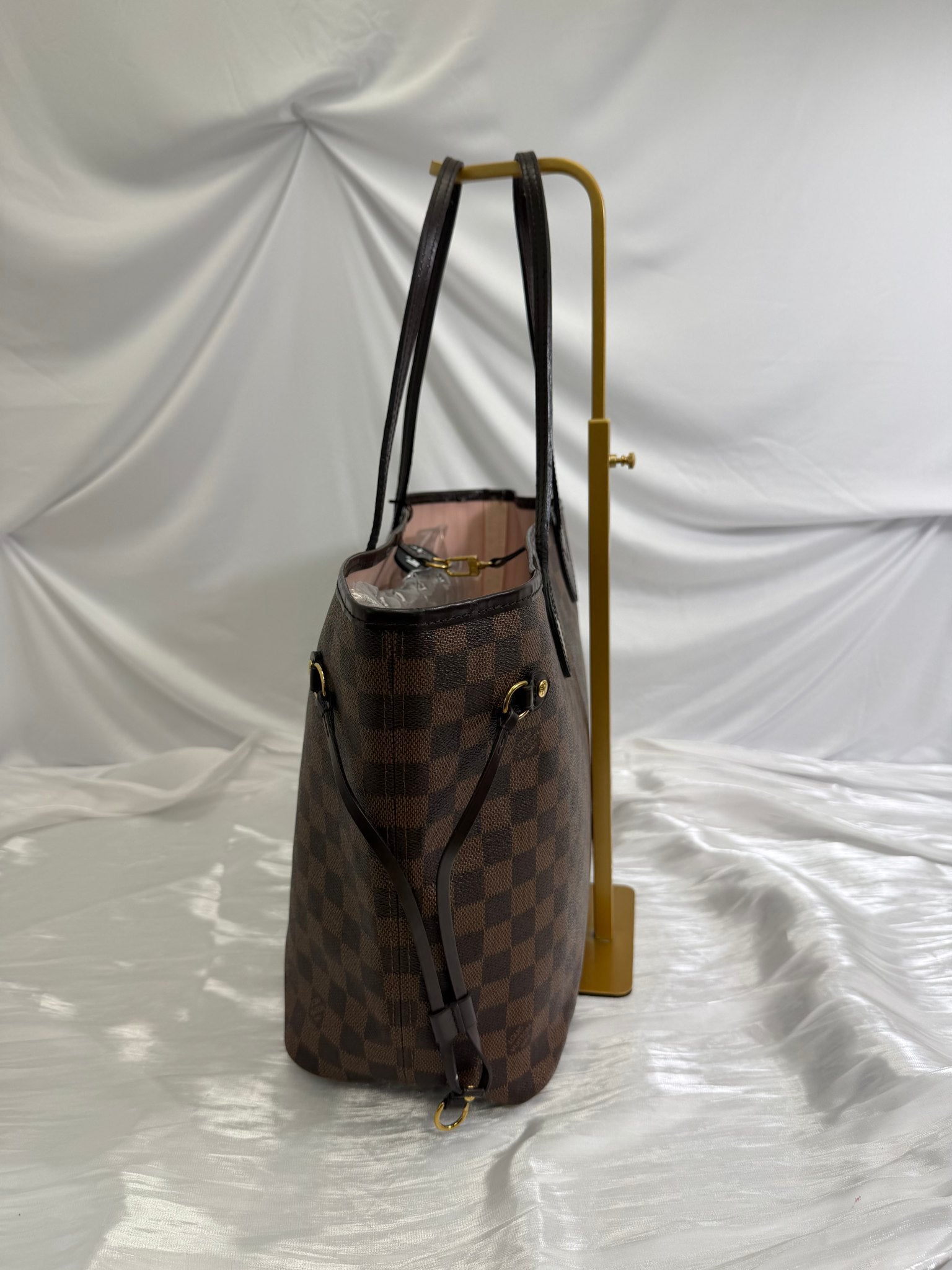 Louis Vuitton Damier Ebene Neverfull MM Ballerine Interior