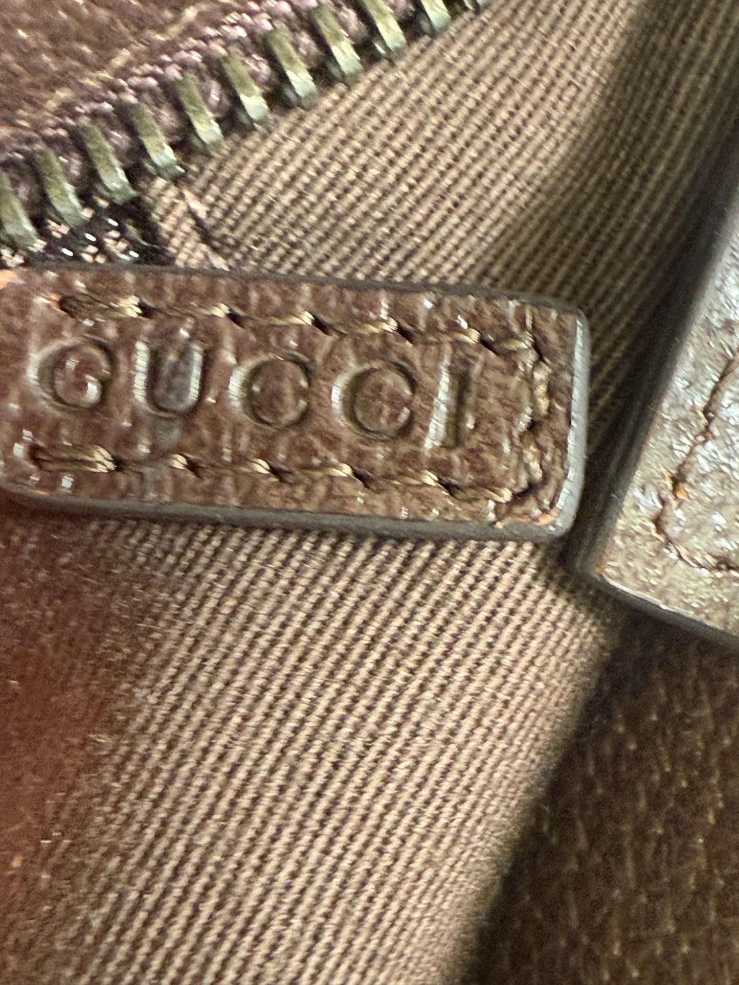 Gucci GG Brown Canvas Tote Bag