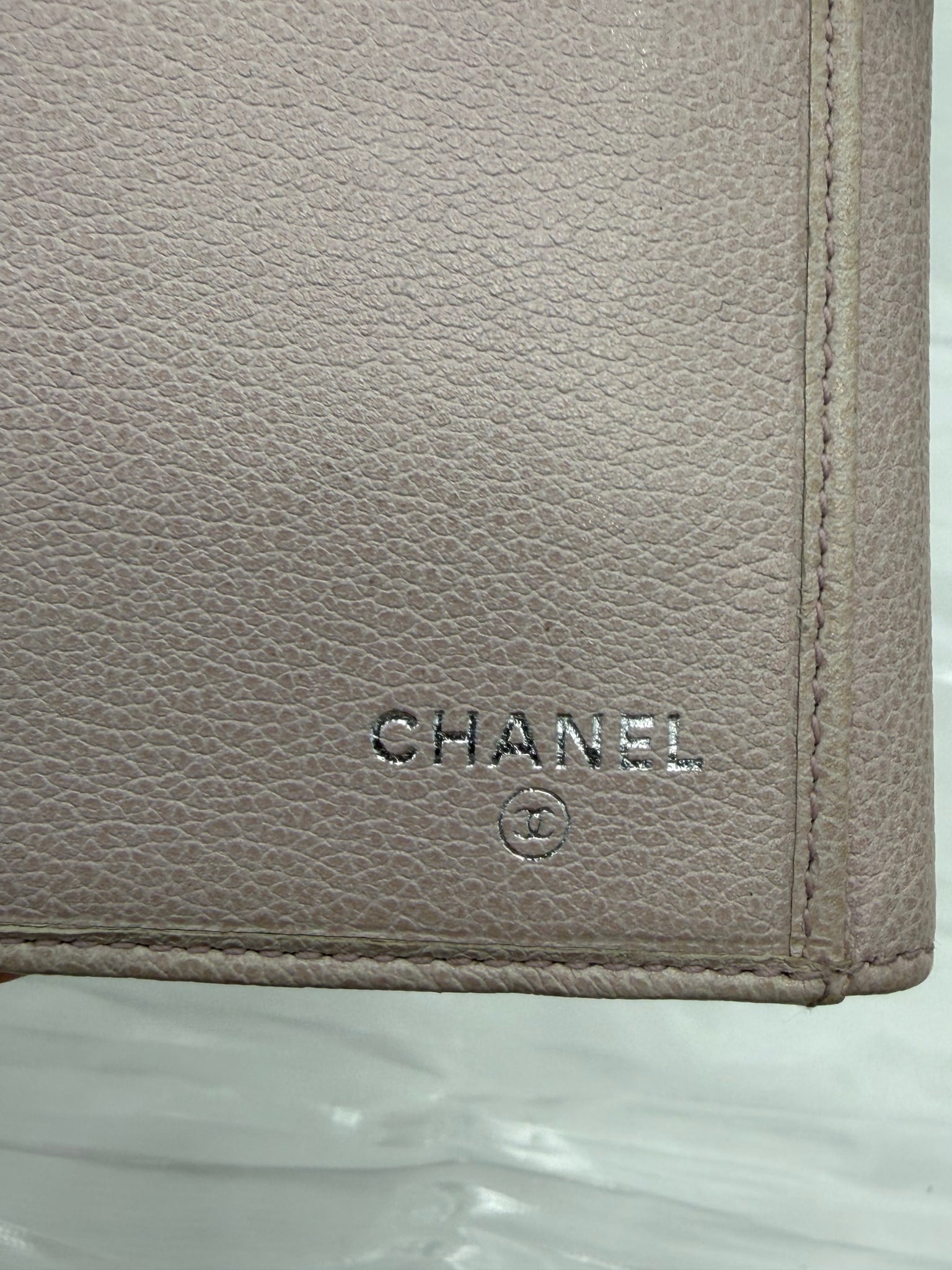 Chanel Pink Lambskin Camellia Long Wallet