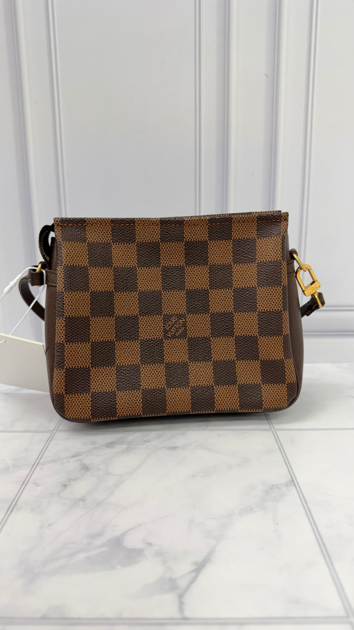 Louis Vuitton Damier Ebene Trousse Pochette Shoulder Bag