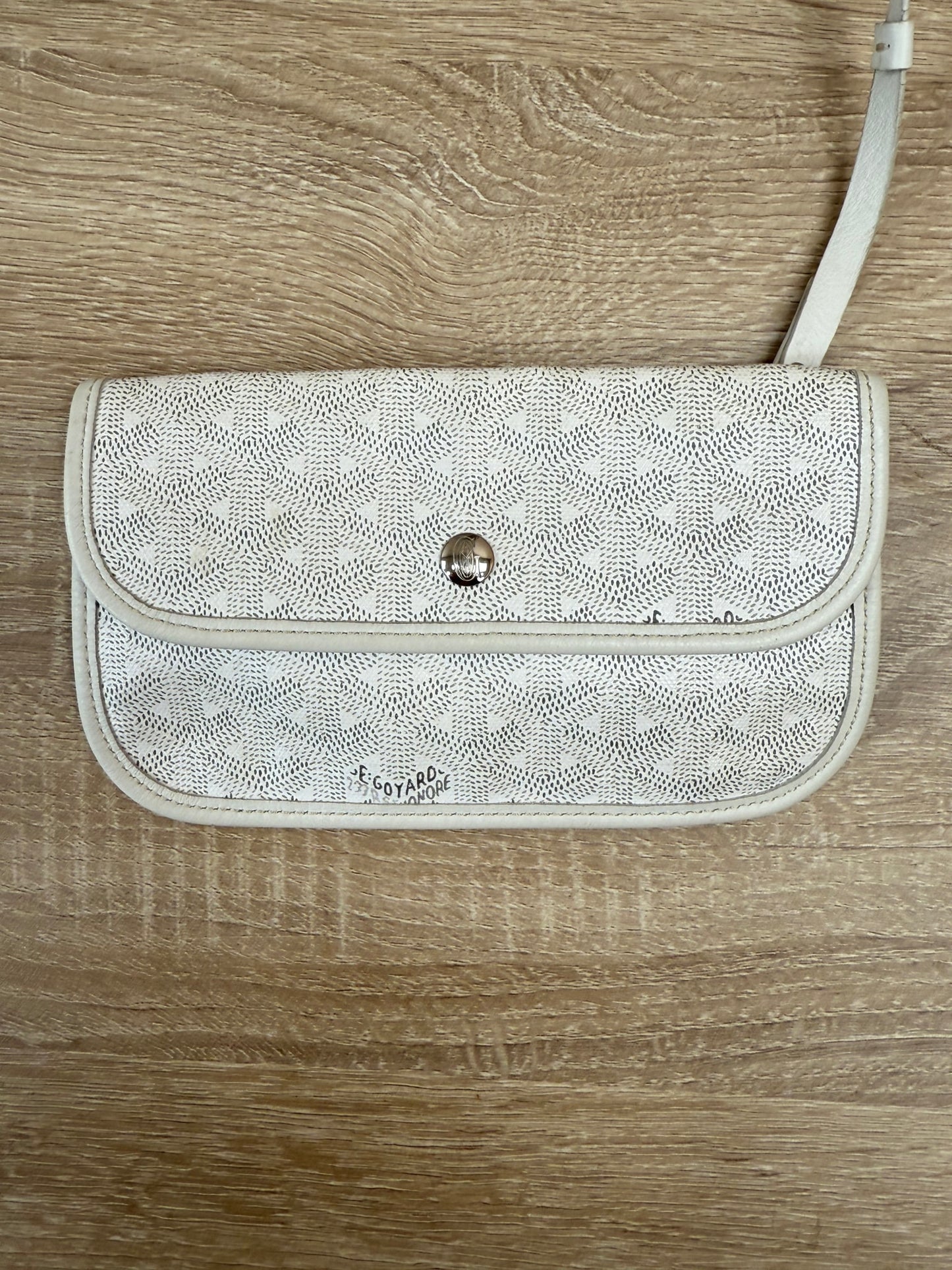 Goyard White Goyardine St. Louis Tote
