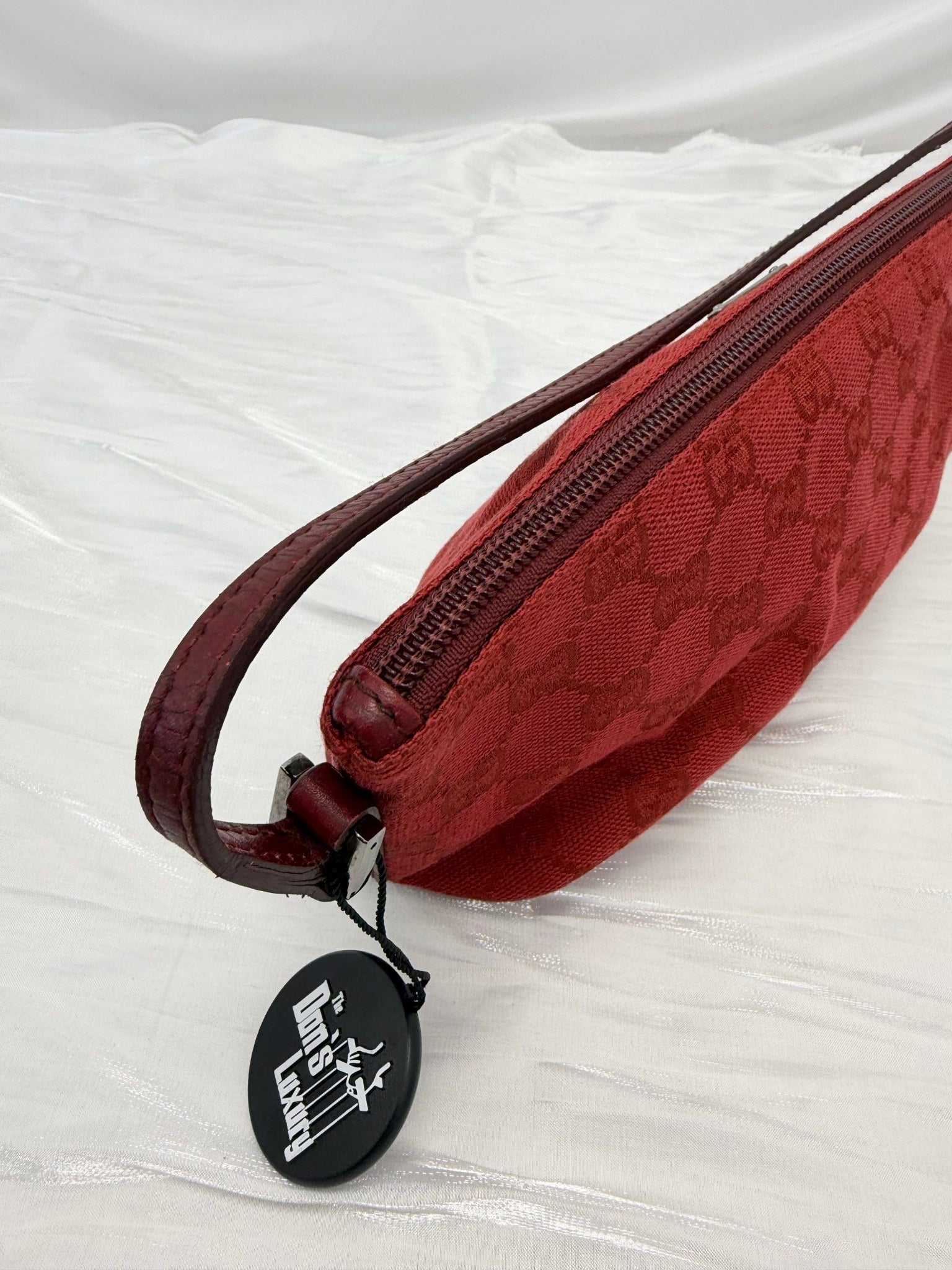 Gucci Red GG Canvas Mini Pochette