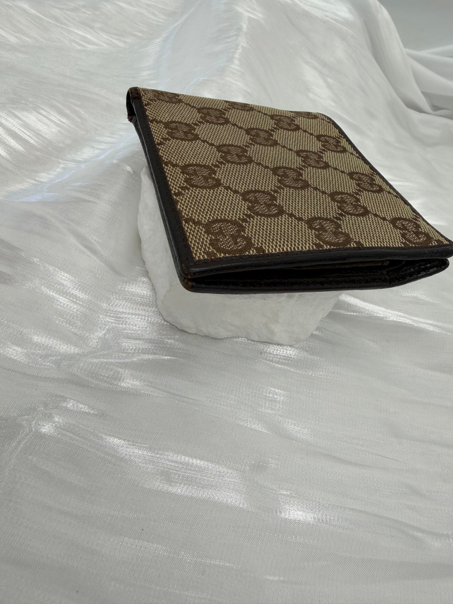 Gucci Brown GG Canvas & Leather Bifold