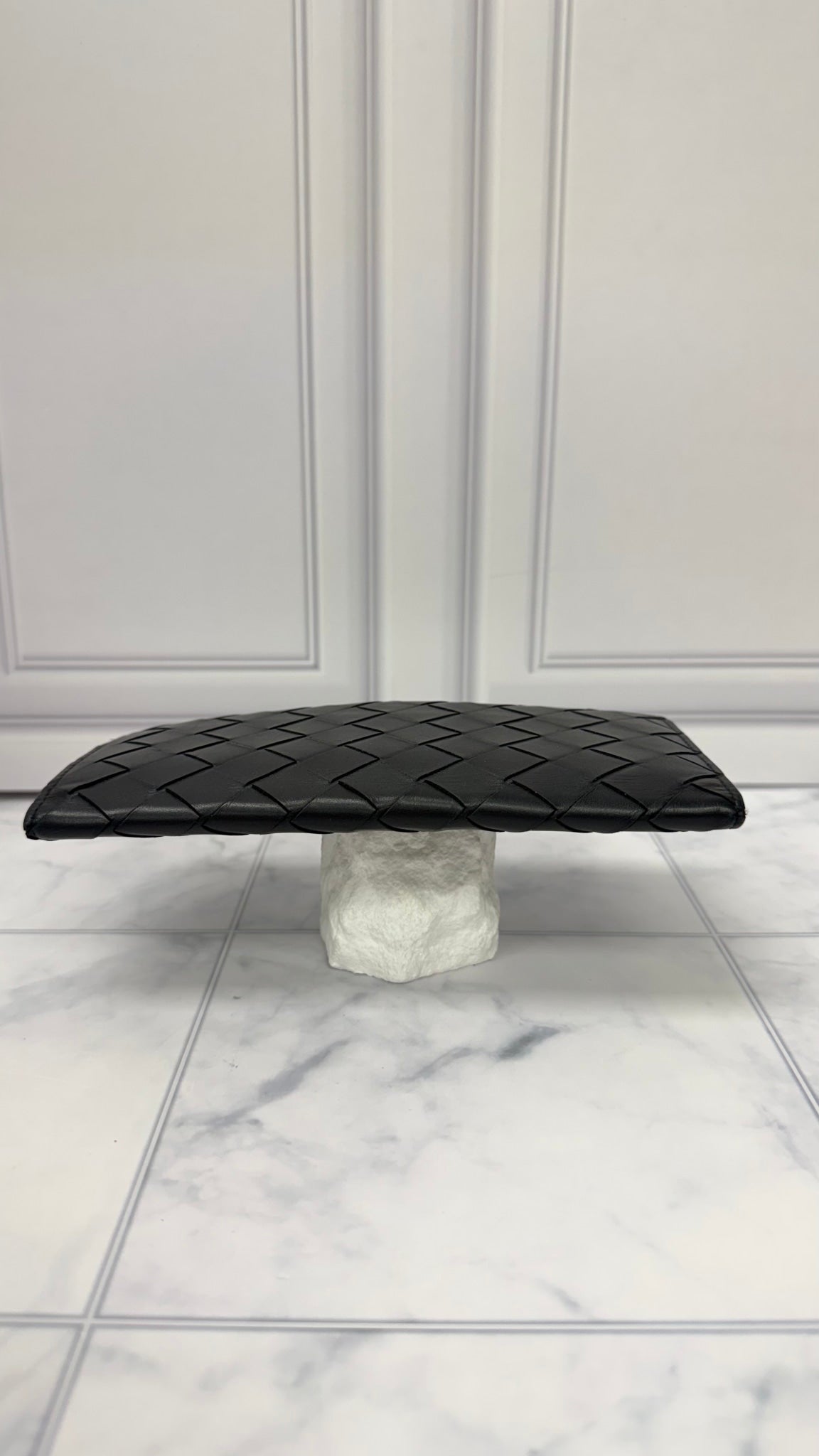 Bottega Veneta Black Intrecciato Leather Wallet