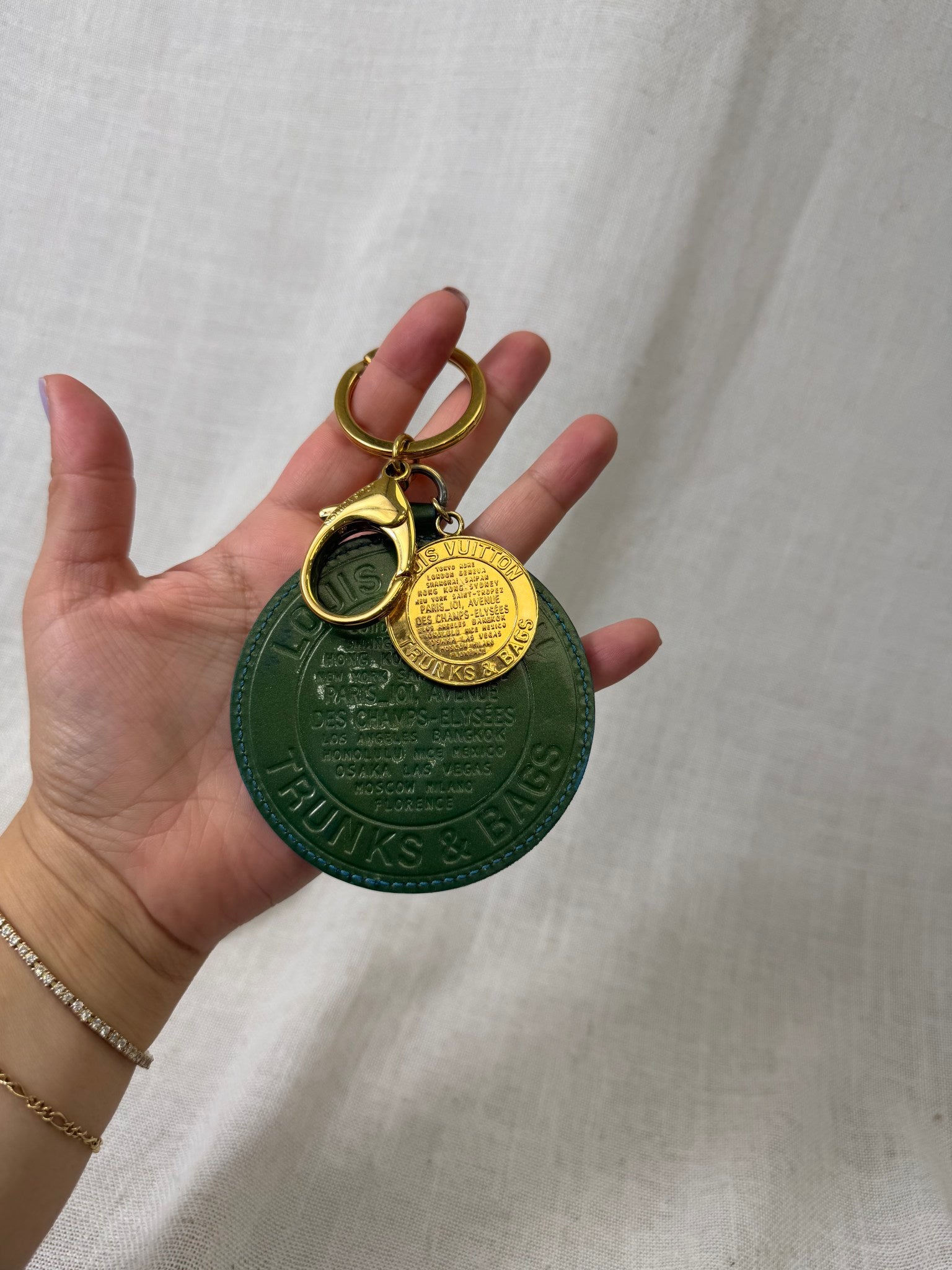 Louis Vuitton Green Vernis Bag Charm