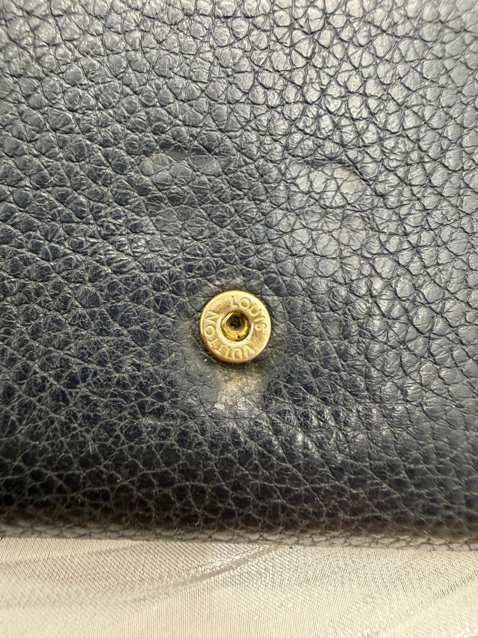 Louis Vuitton Blue Taurillon Leather Capucines Compact Wallet