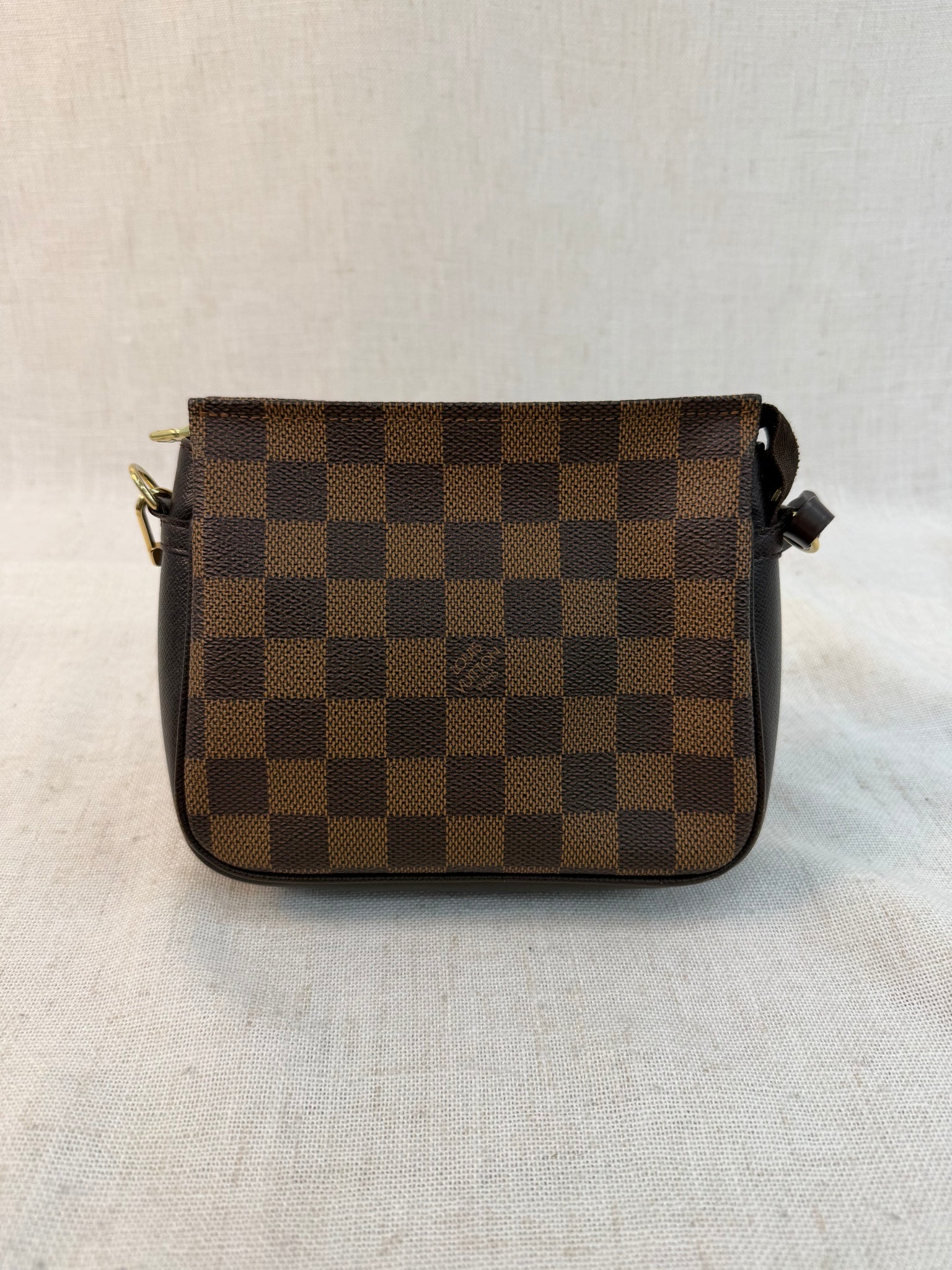 Louis Vuitton Damier Ebene Trousse Make Up Bag Pochette