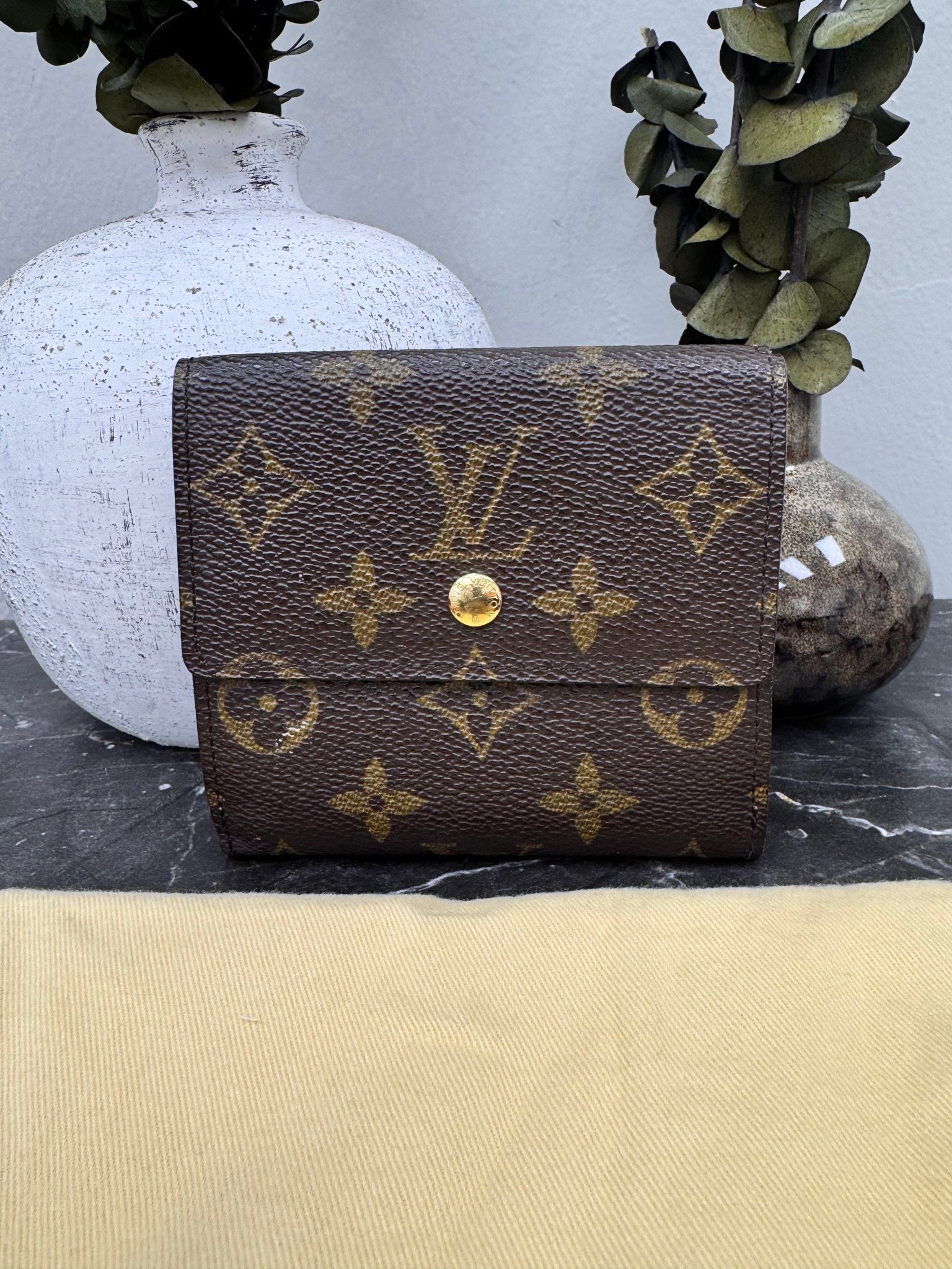 Louis Vuitton Monogram Trifold Elise Compact Wallet