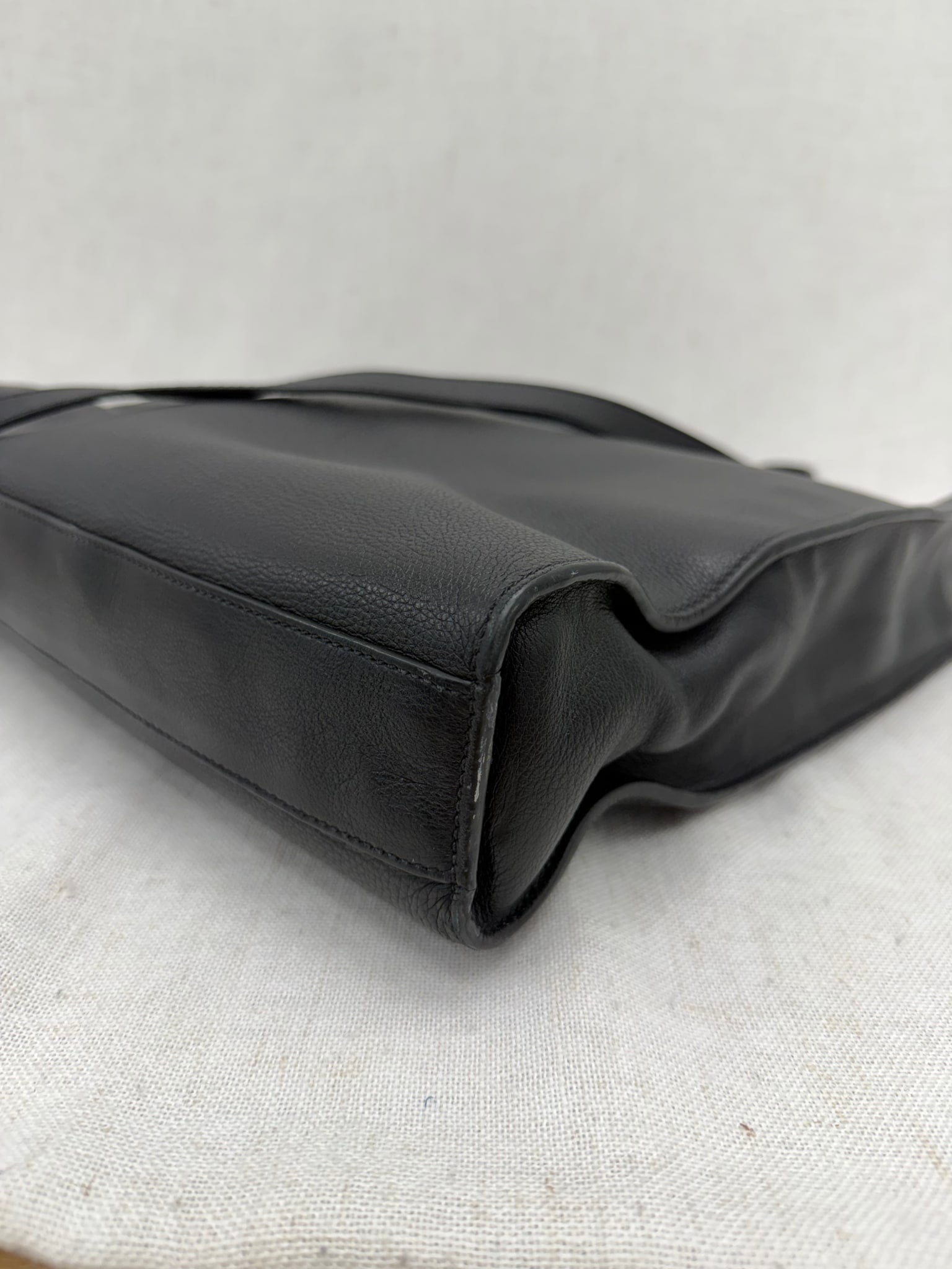 Prada Black Leather 2way Tote