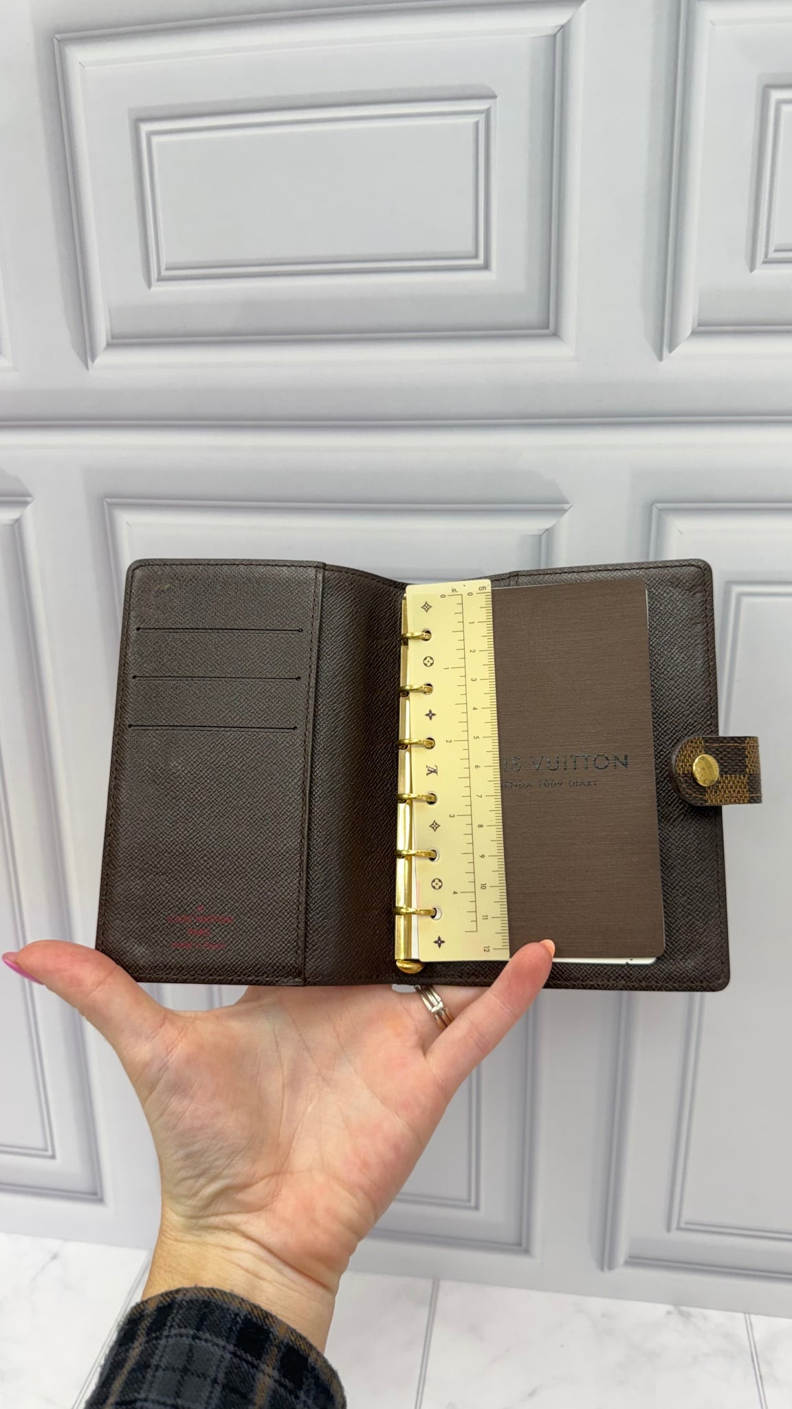 Louis Vuitton Damier Ebene Passport Agenda PM