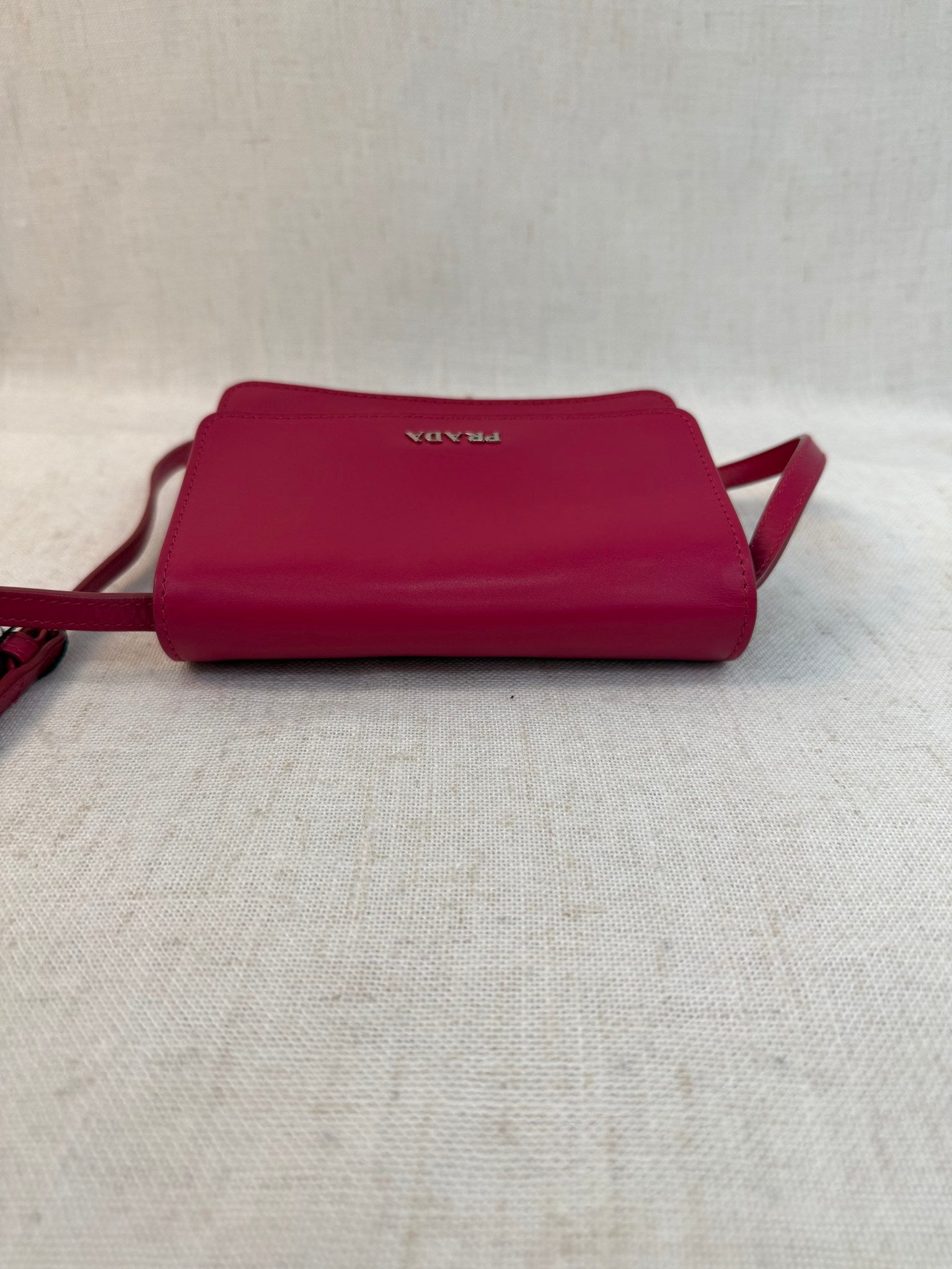Prada Pink Leather Shoulder Bag