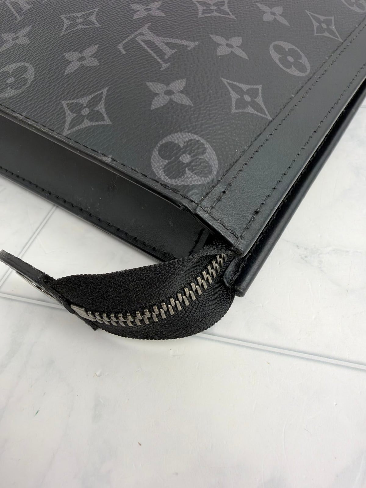 Louis Vuitton Monogram Eclipse Pochette Voyage MM