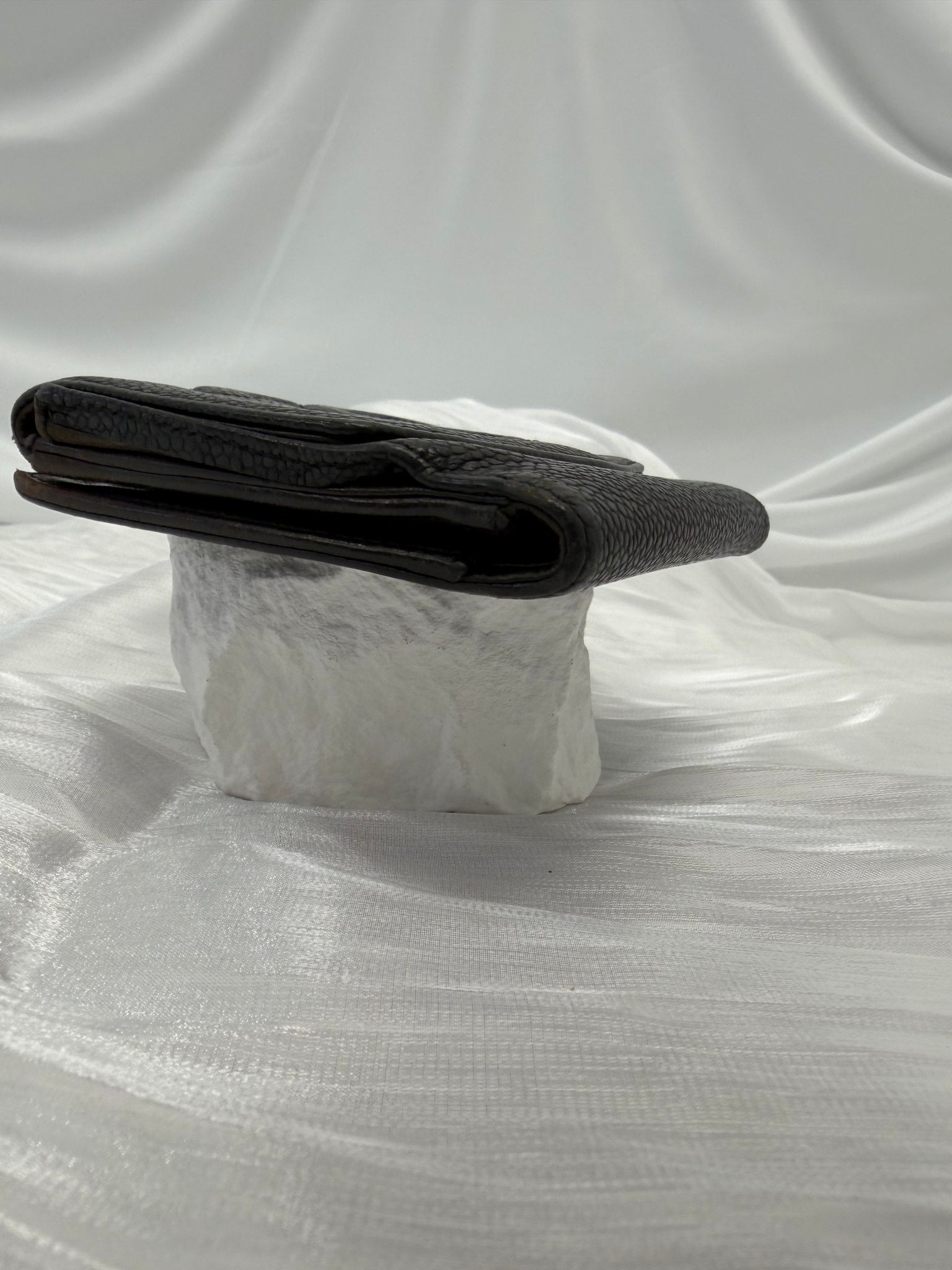 Chanel Black Caviar CC Compact Wallet