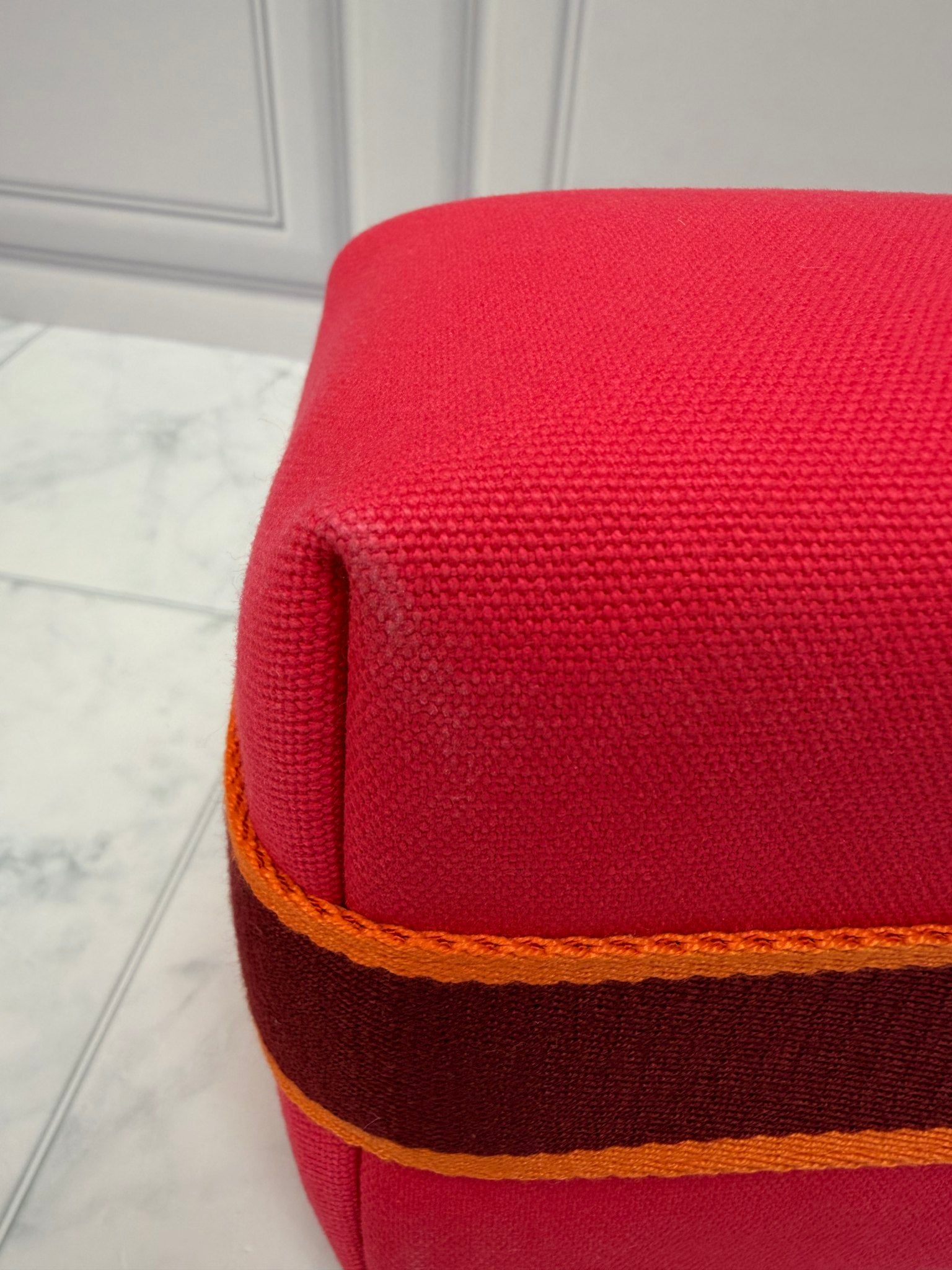 Hermes Pink Canvas Bride-a-Brac PM Shoulder Bag