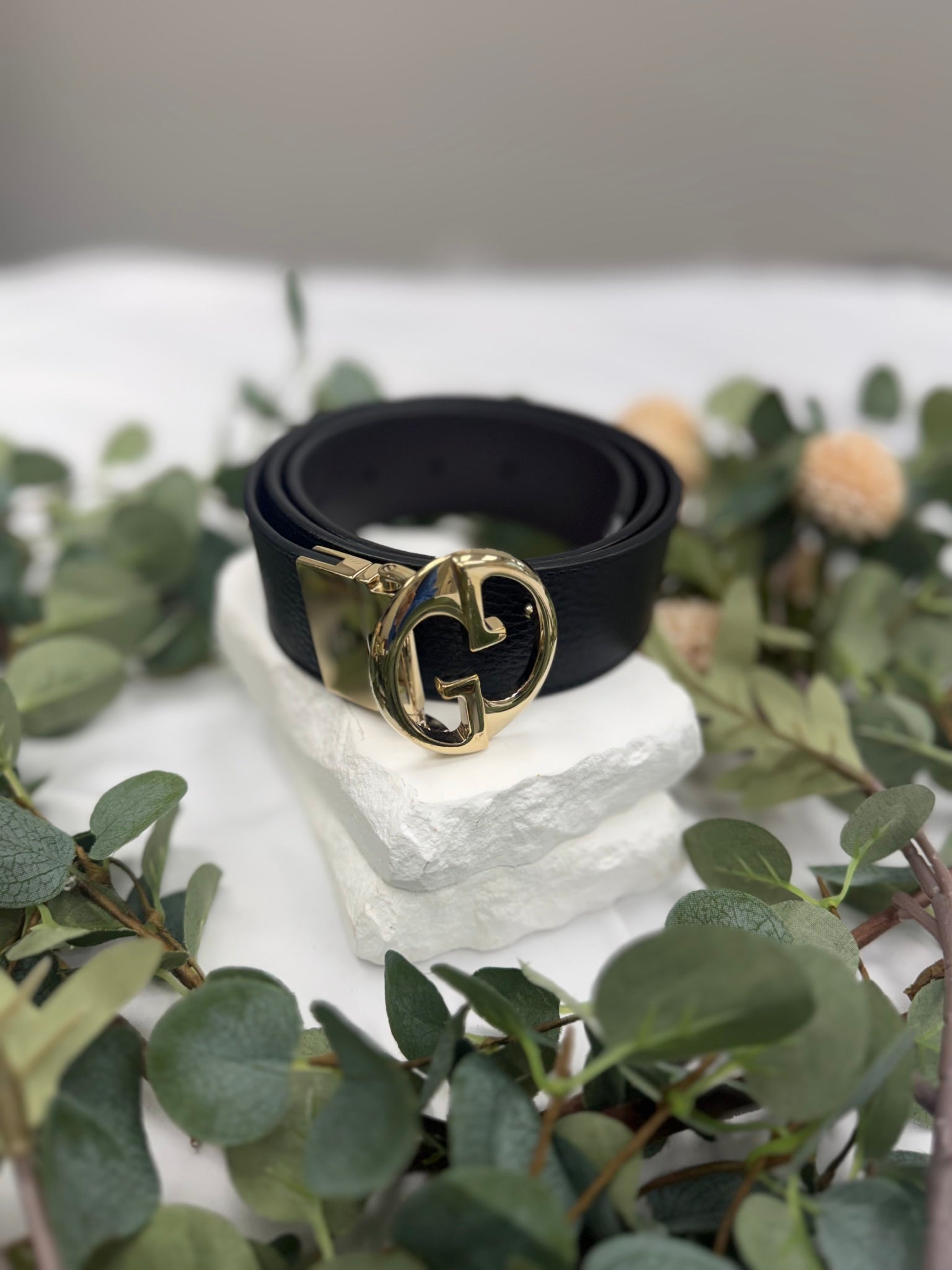 Gucci Black And Brown Leather Reversible Belt