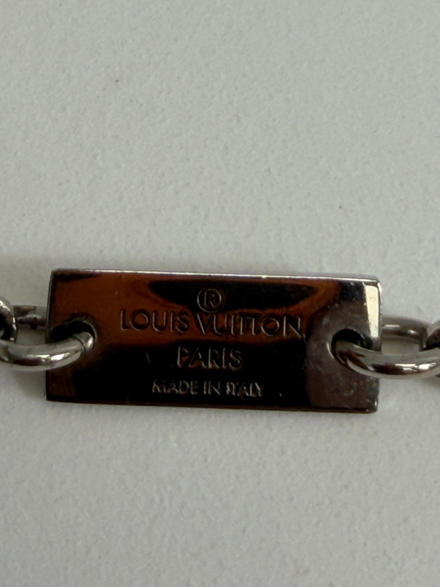 Louis Vuitton Silver Pendant Necklace