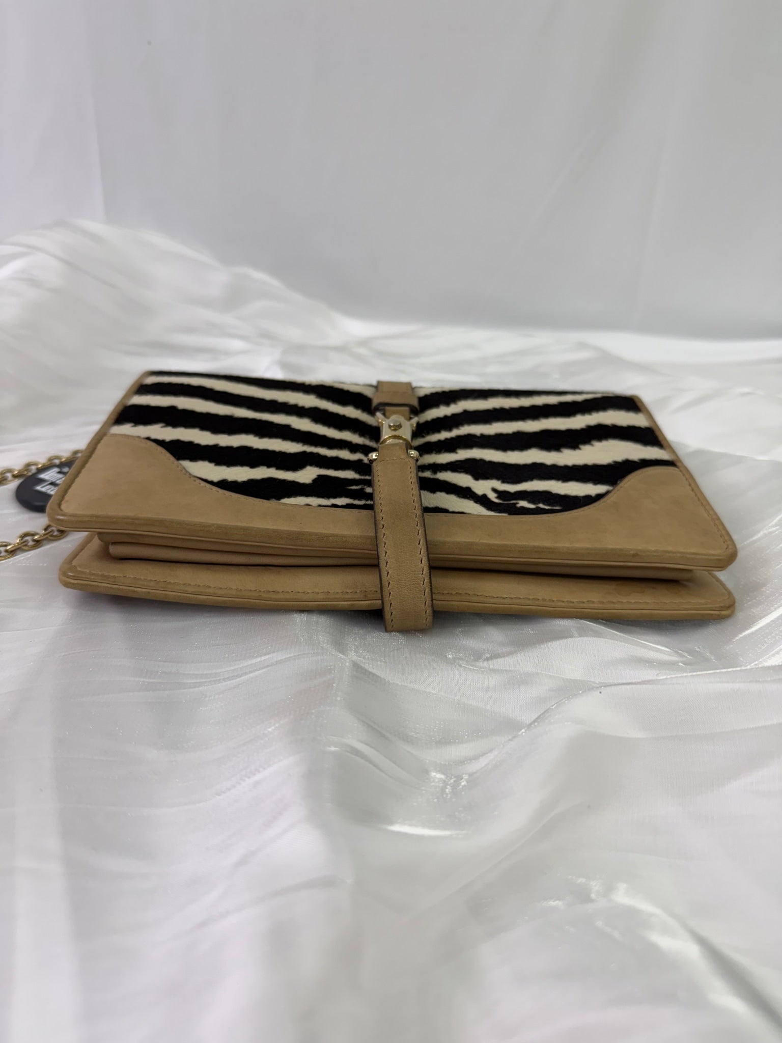 Gucci Jackie Pony Hair Zebra Clutch