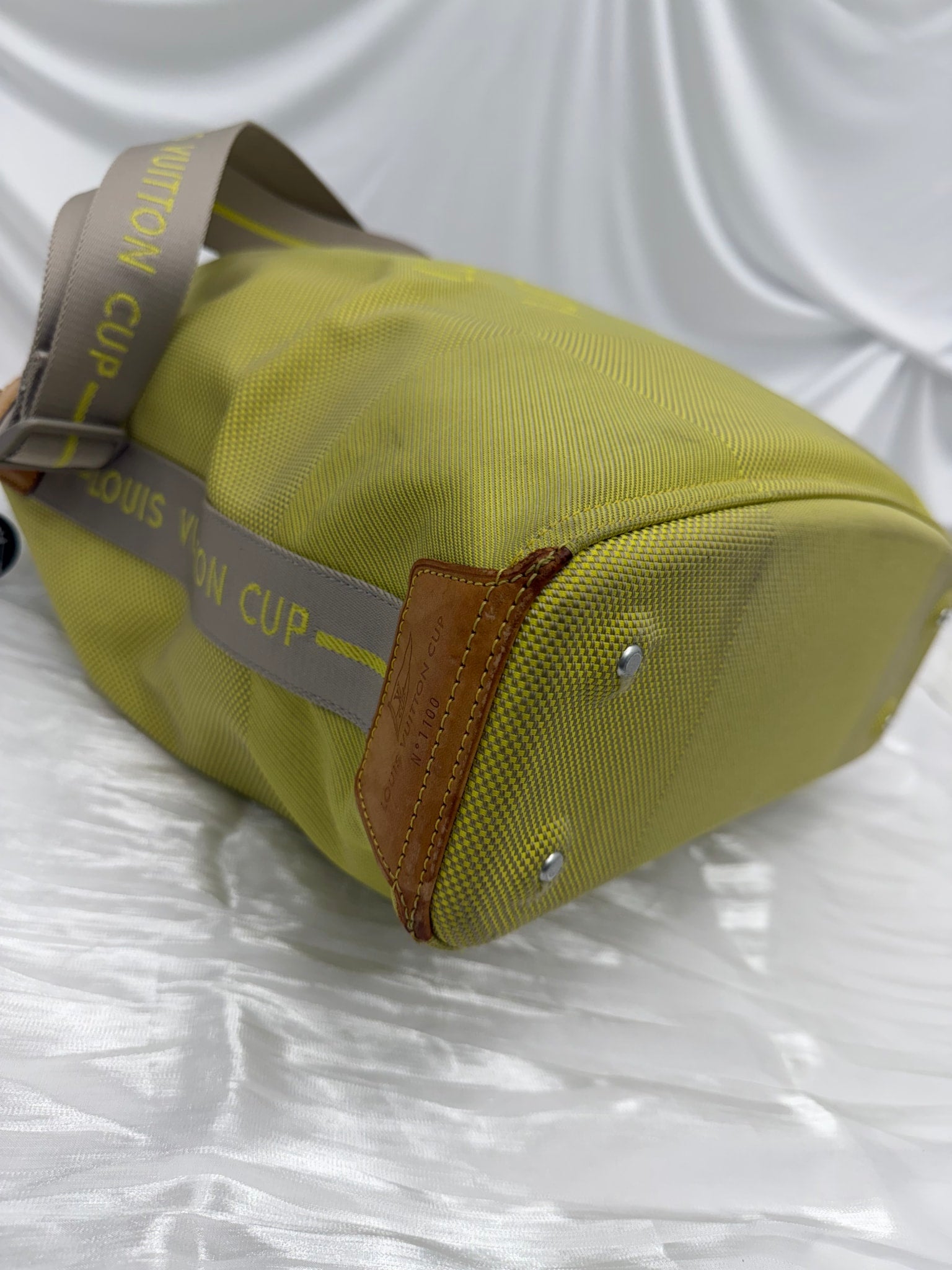 Louis Vuitton Yellow Damier Geant LV Cup Volunteer Bucket Bag