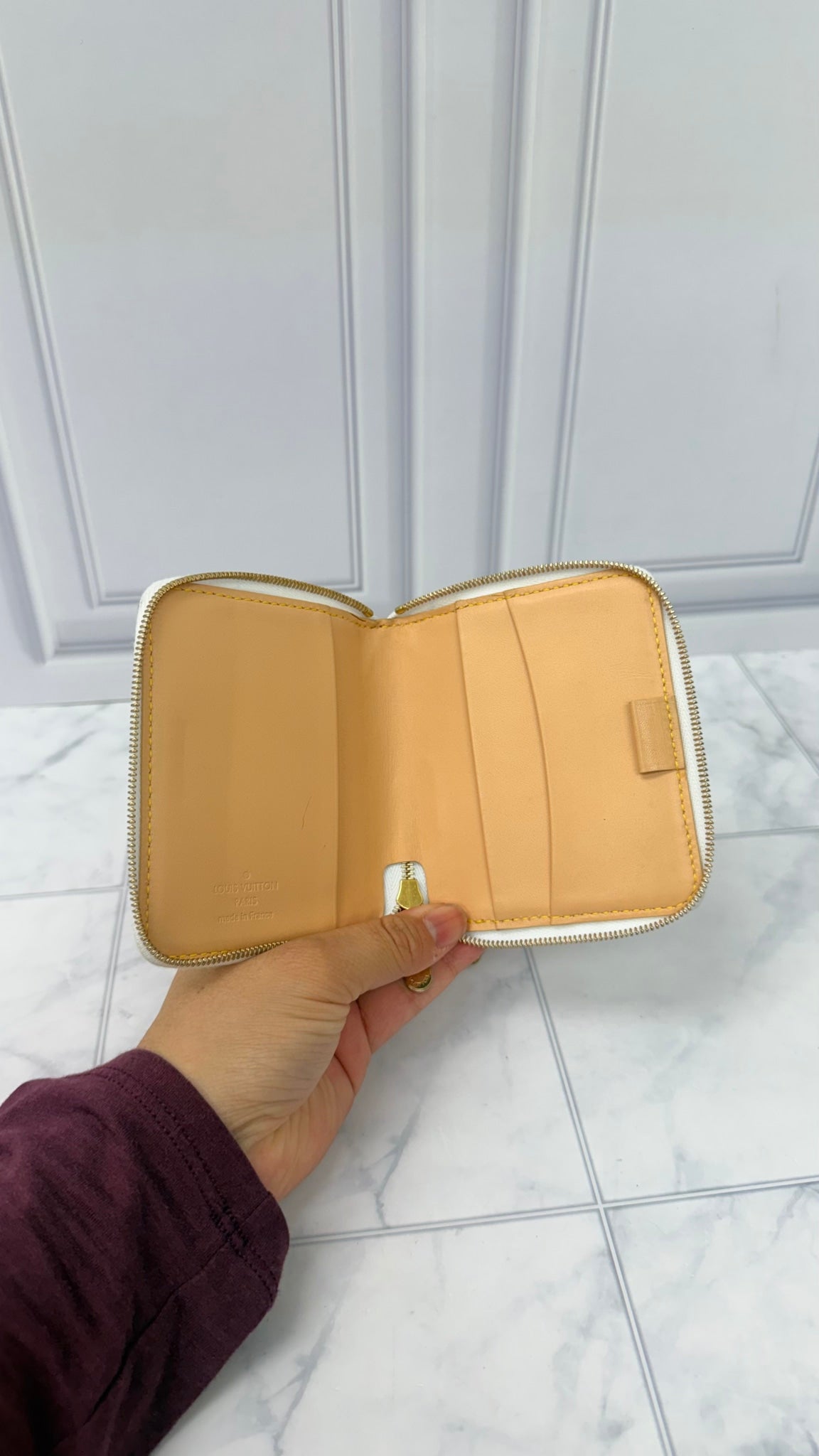 Louis Vuitton White Multicolor Monogram Zippy Compact Wallet