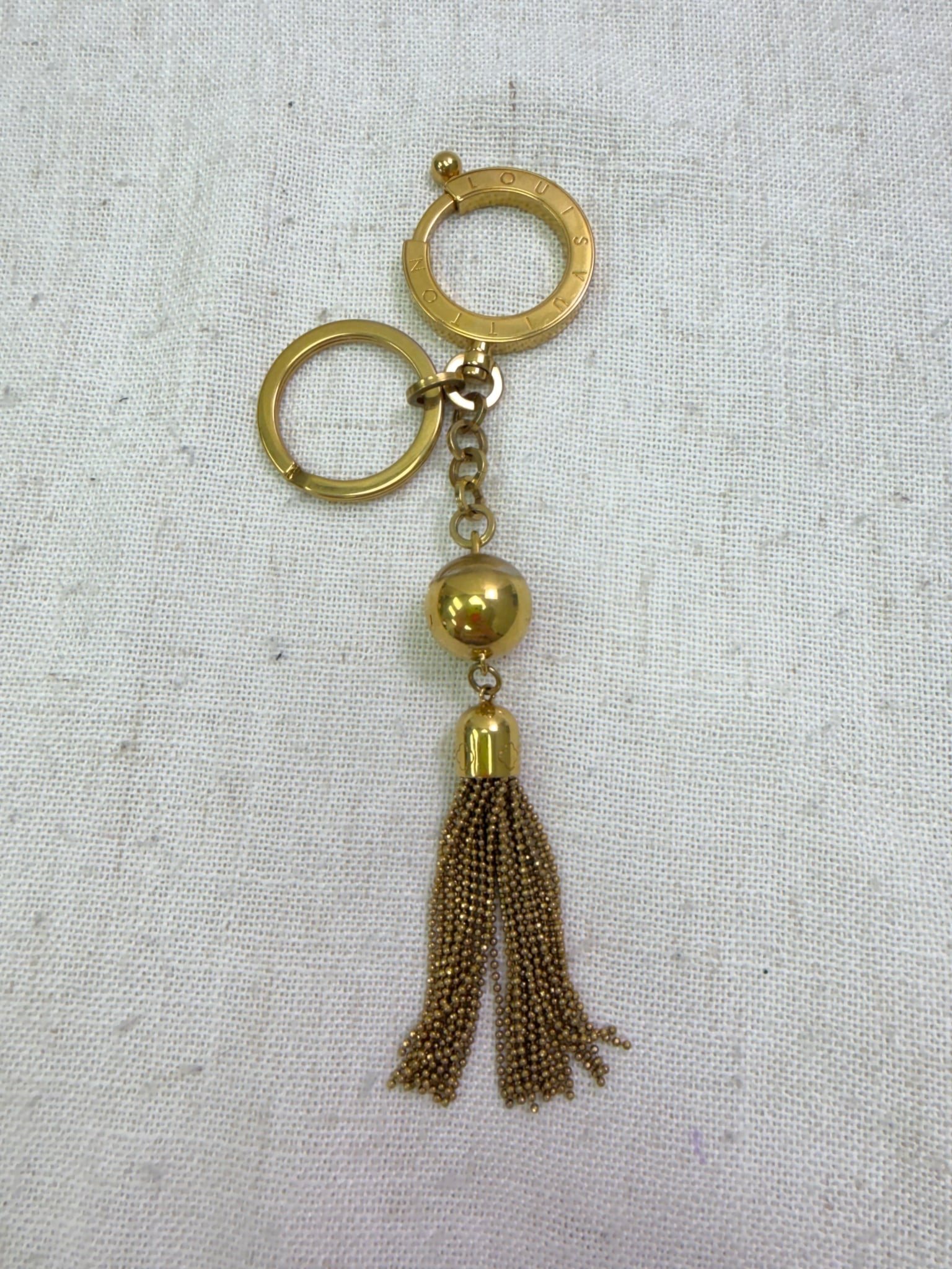 Louis Vuitton Tassel Gold Tone Key Charm