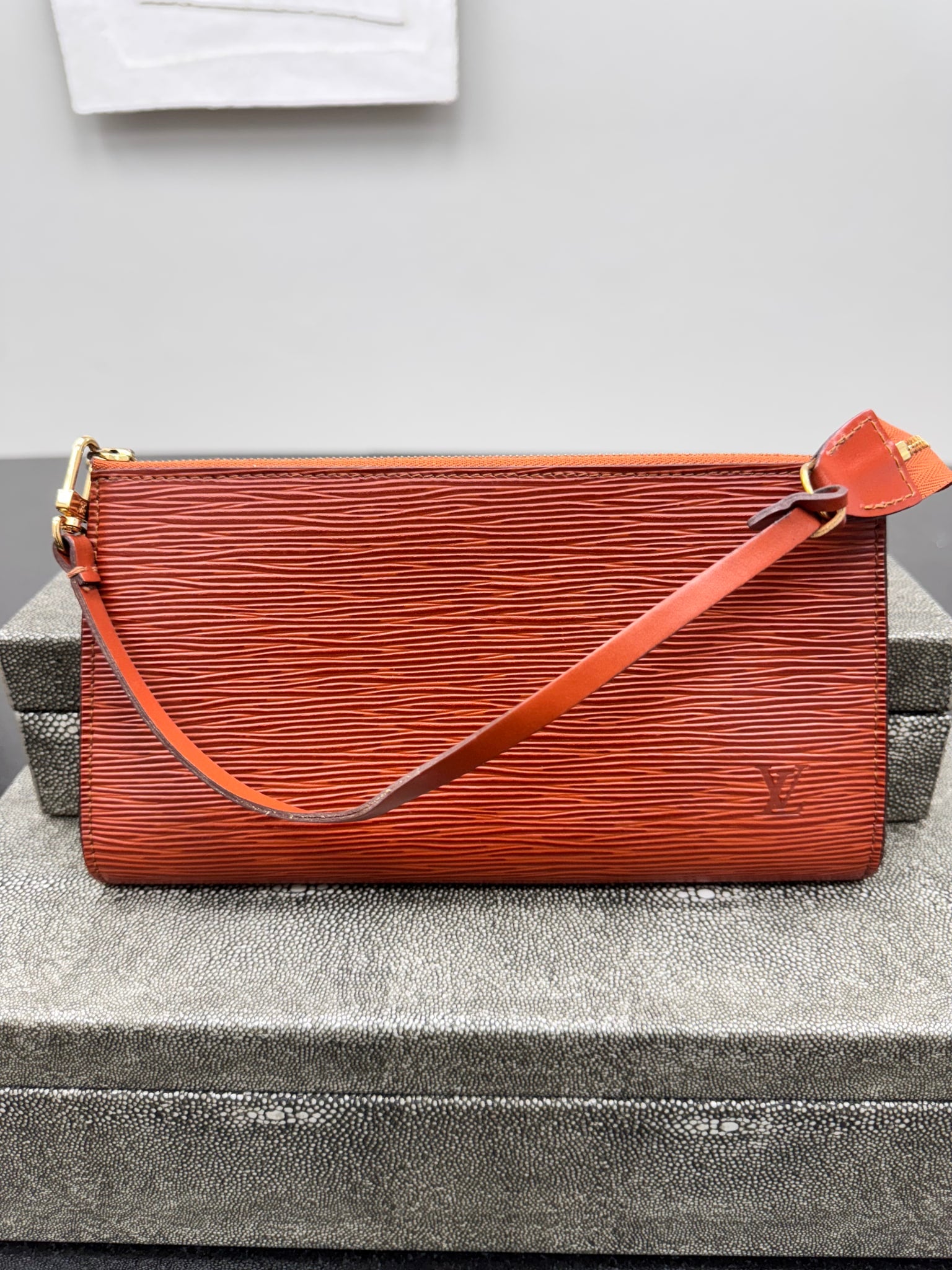 Louis Vuitton Brown Epi Pochette Accessoires