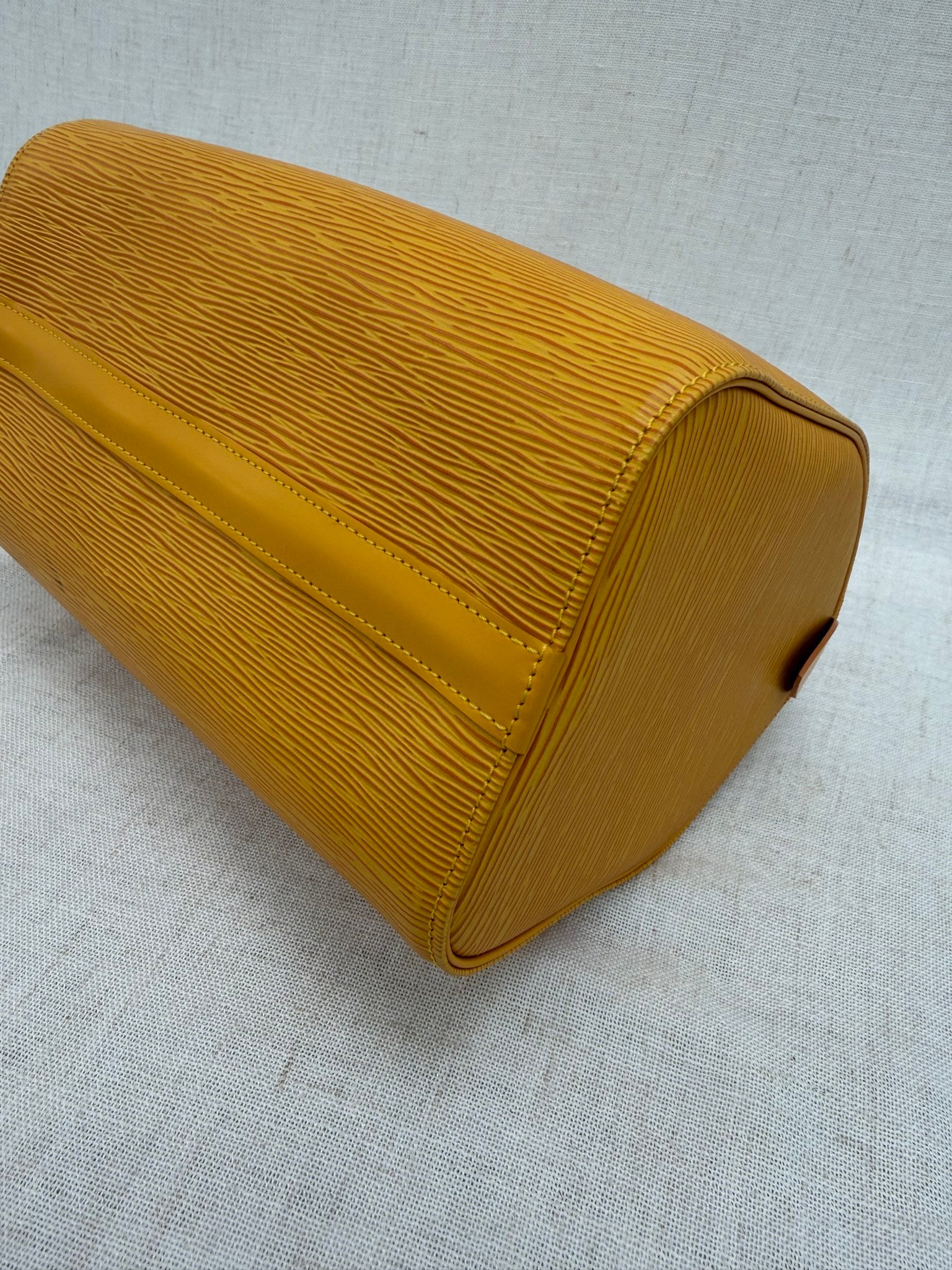 Louis Vuitton Yellow Epi Speedy 30