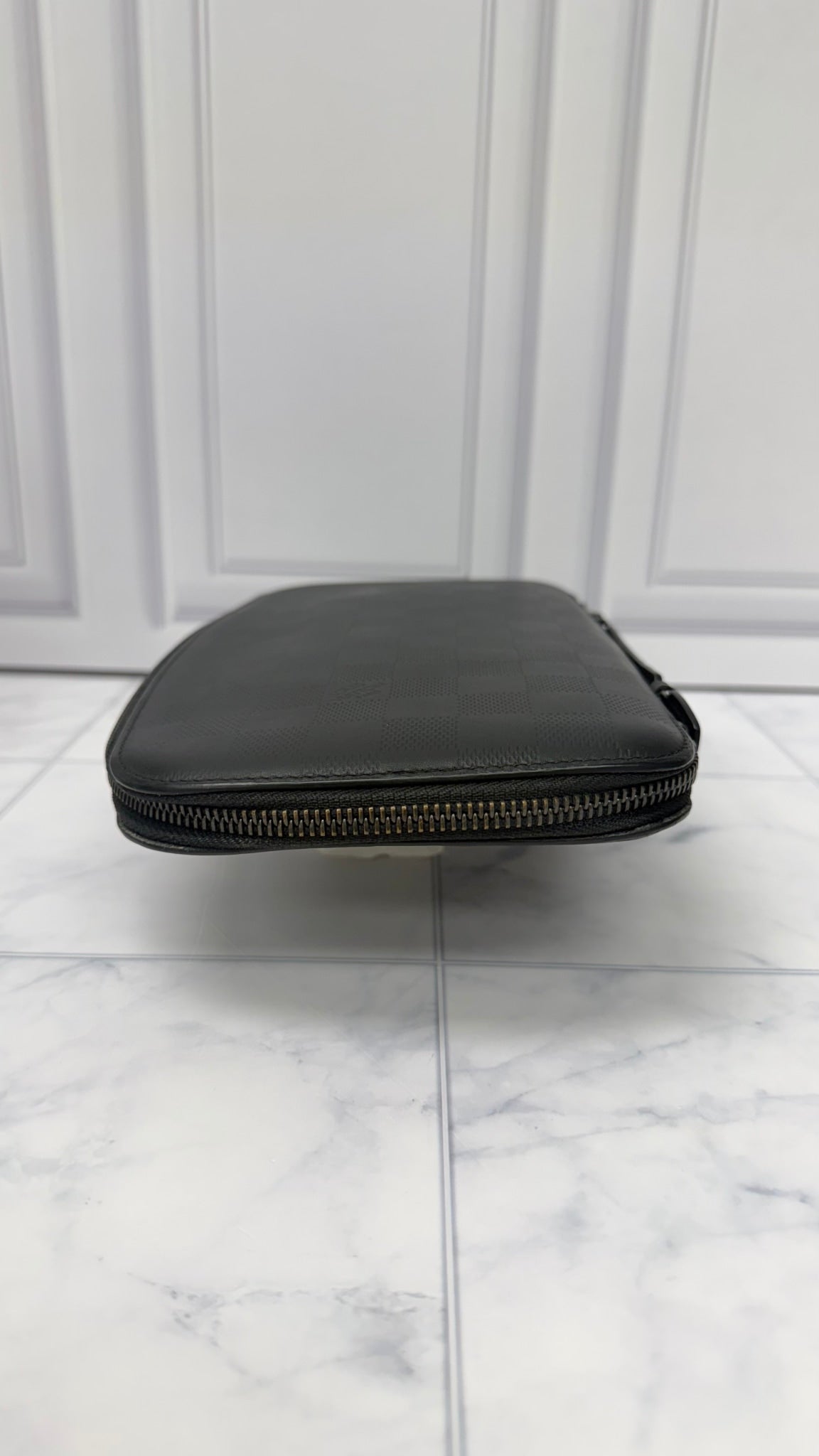 Louis Vuitton Black Damier Infini Embossed Leather Organizer Zippy Wallet