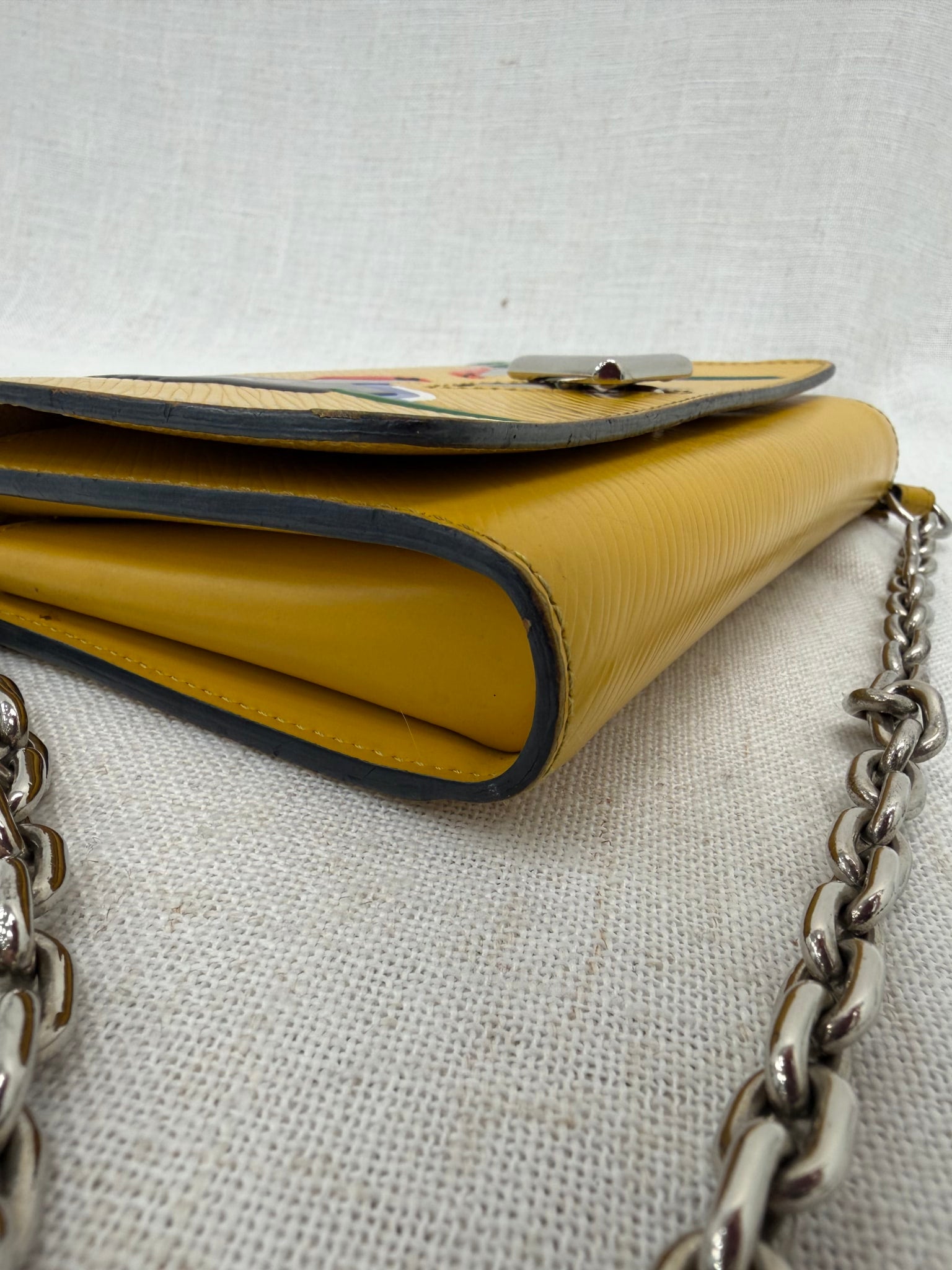 Louis Vuitton Yellow Epi Early Bird Twist Wallet on a Chain