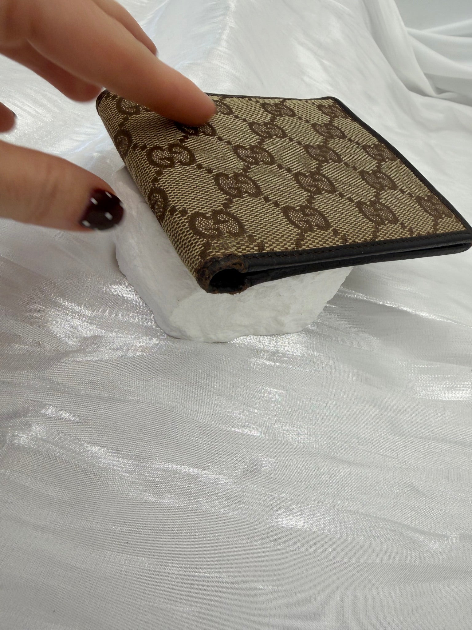 Gucci Brown GG Canvas & Leather Bifold