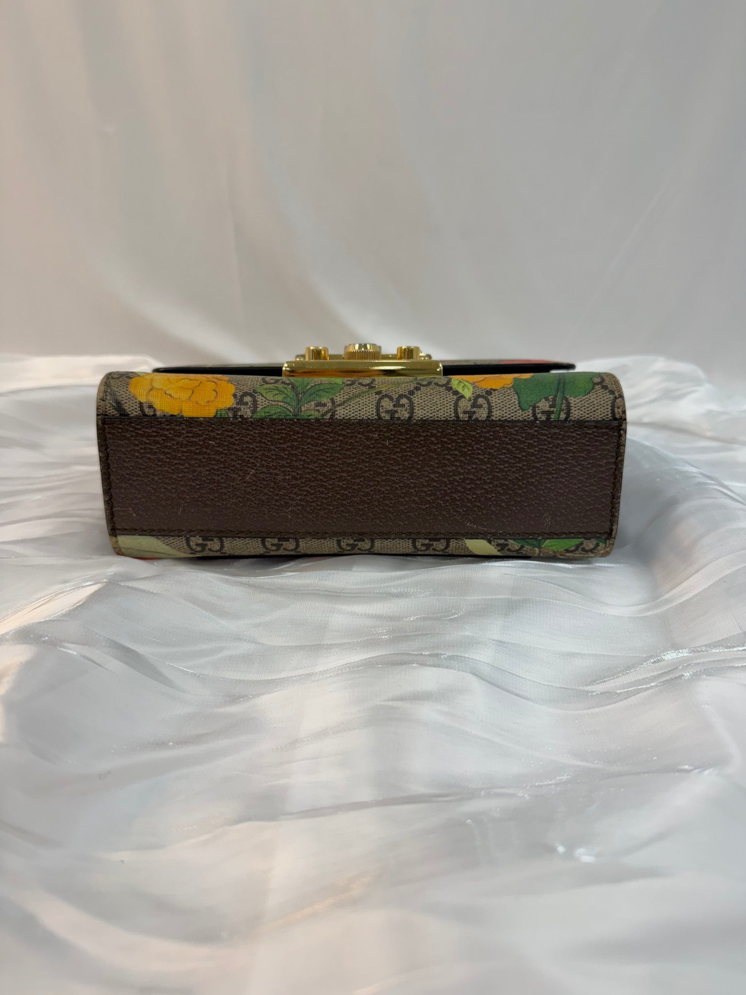 Gucci GG Supreme Coated Canvas Floral Padlock