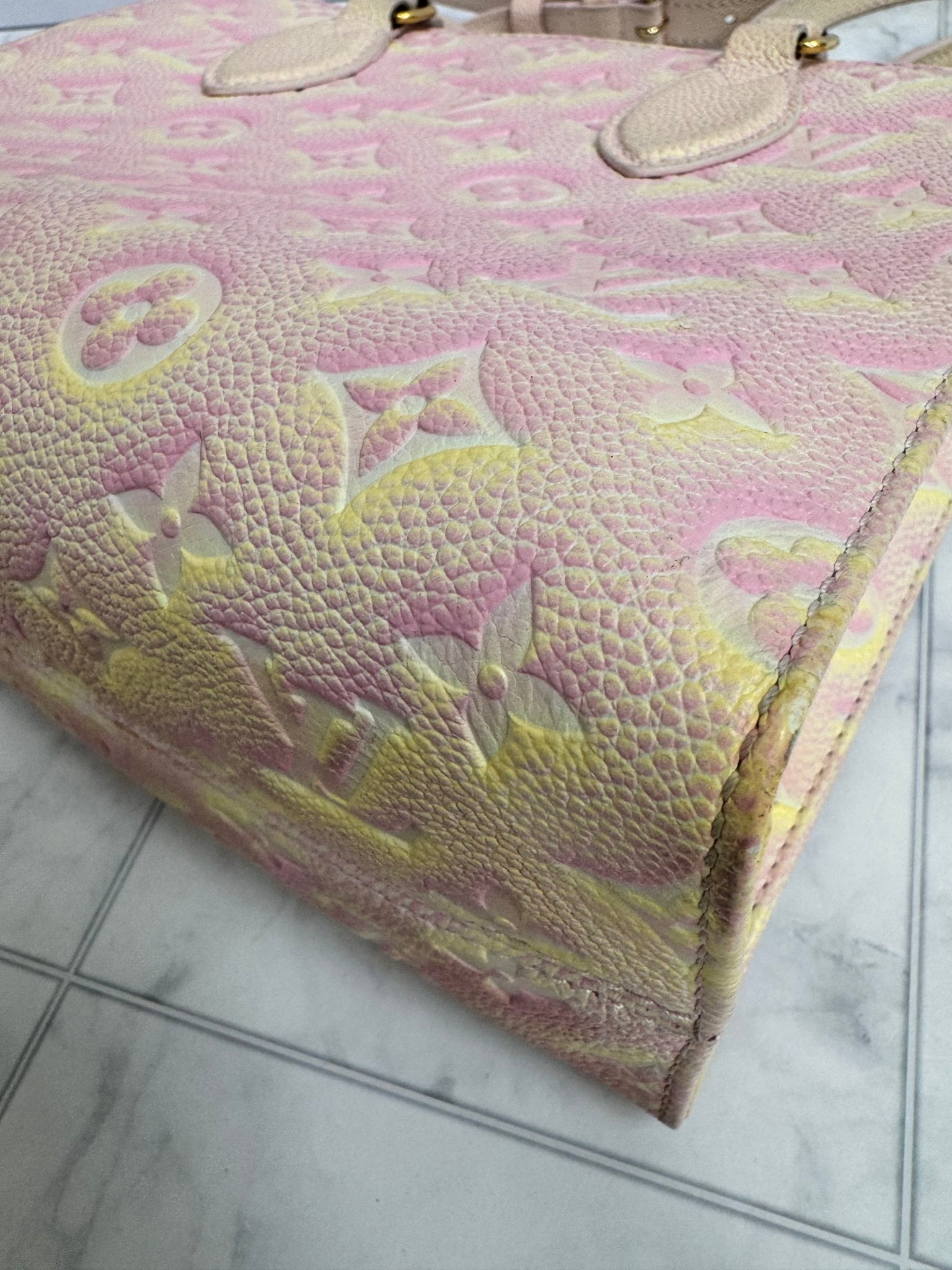 Louis Vuitton Yellow And Pink Monogram Empreinte Summer Stardust OnTheGo PM