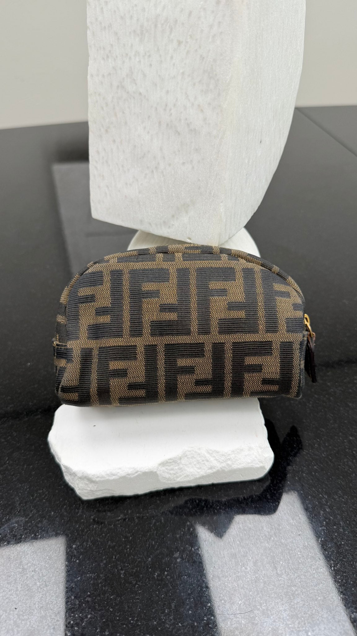 Fendi Vintage Zucca Canvas Cosmetic Pouch