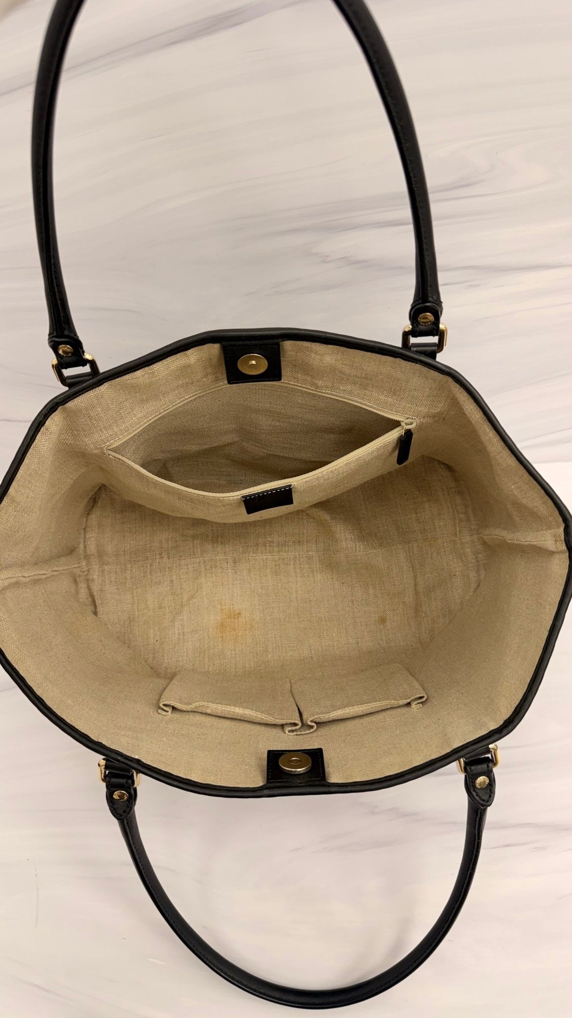 Gucci Black Micro Guccissima Leather Tote Bag