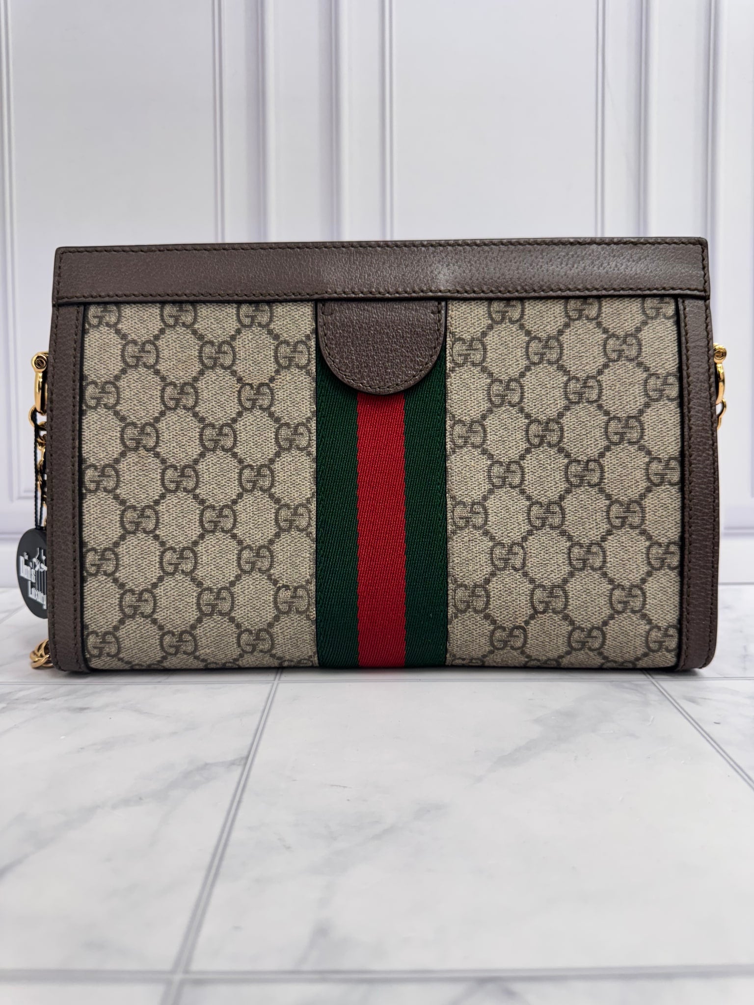Gucci GG Supreme Ophidia Small Chain Shoulder Bag