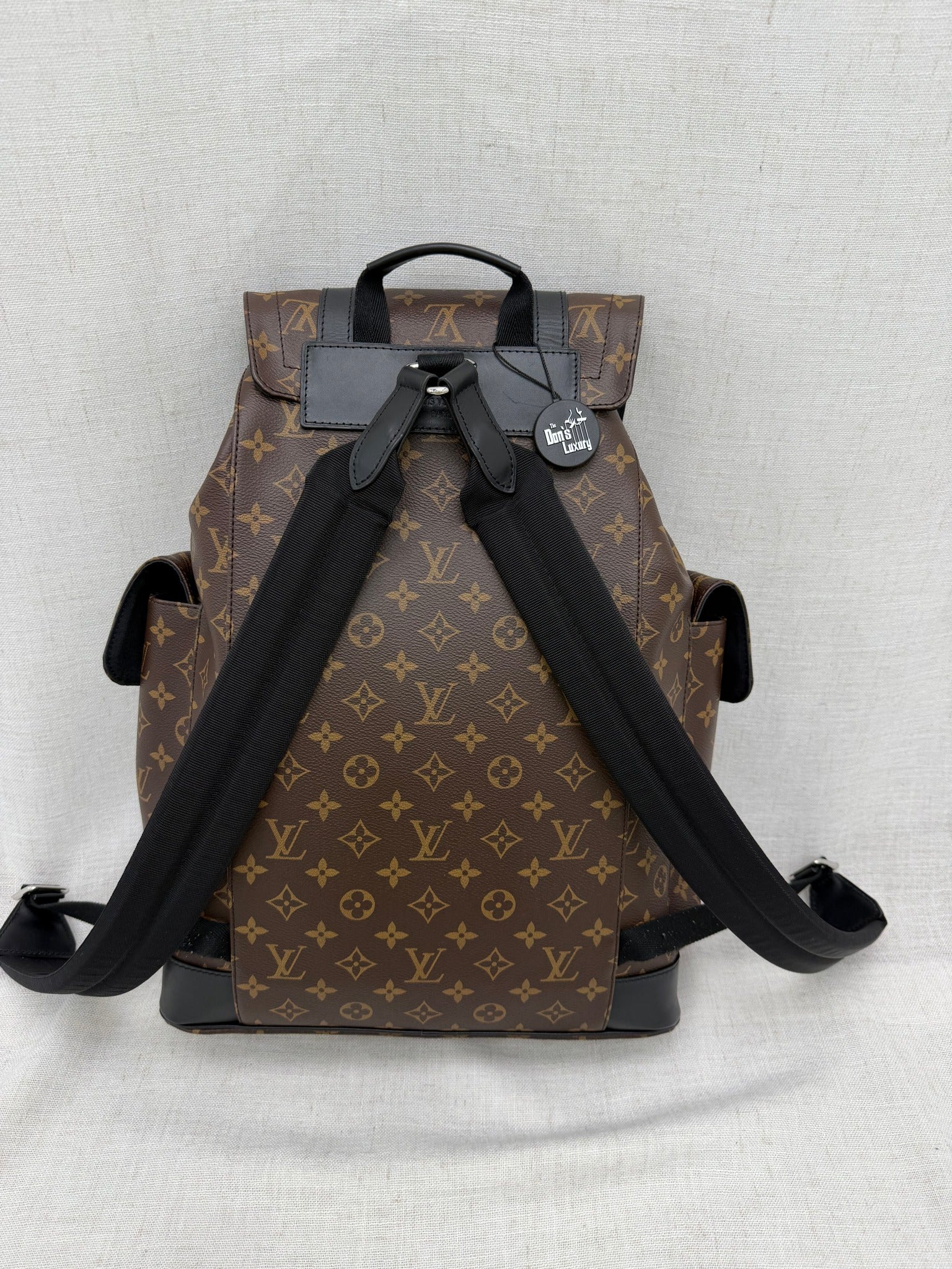 LIKE NEW- Louis Vuitton Monogram & Macassar Christopher Backpack MM