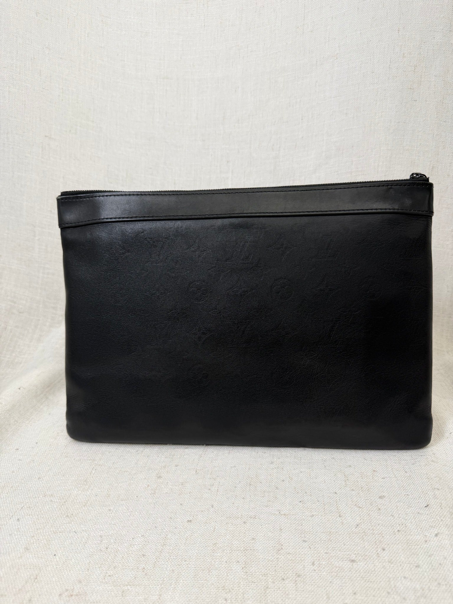 Louis Vuitton Black Shadow Monogram Pochette Voyage Souple Pouch