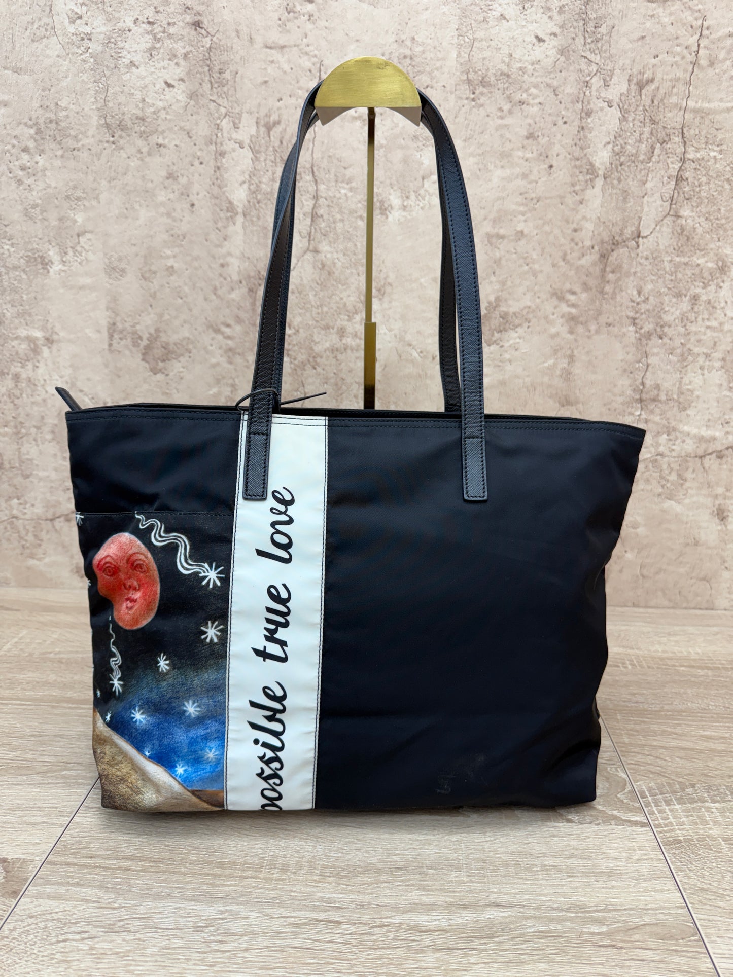Prada Impossible True Love Nylon Tote