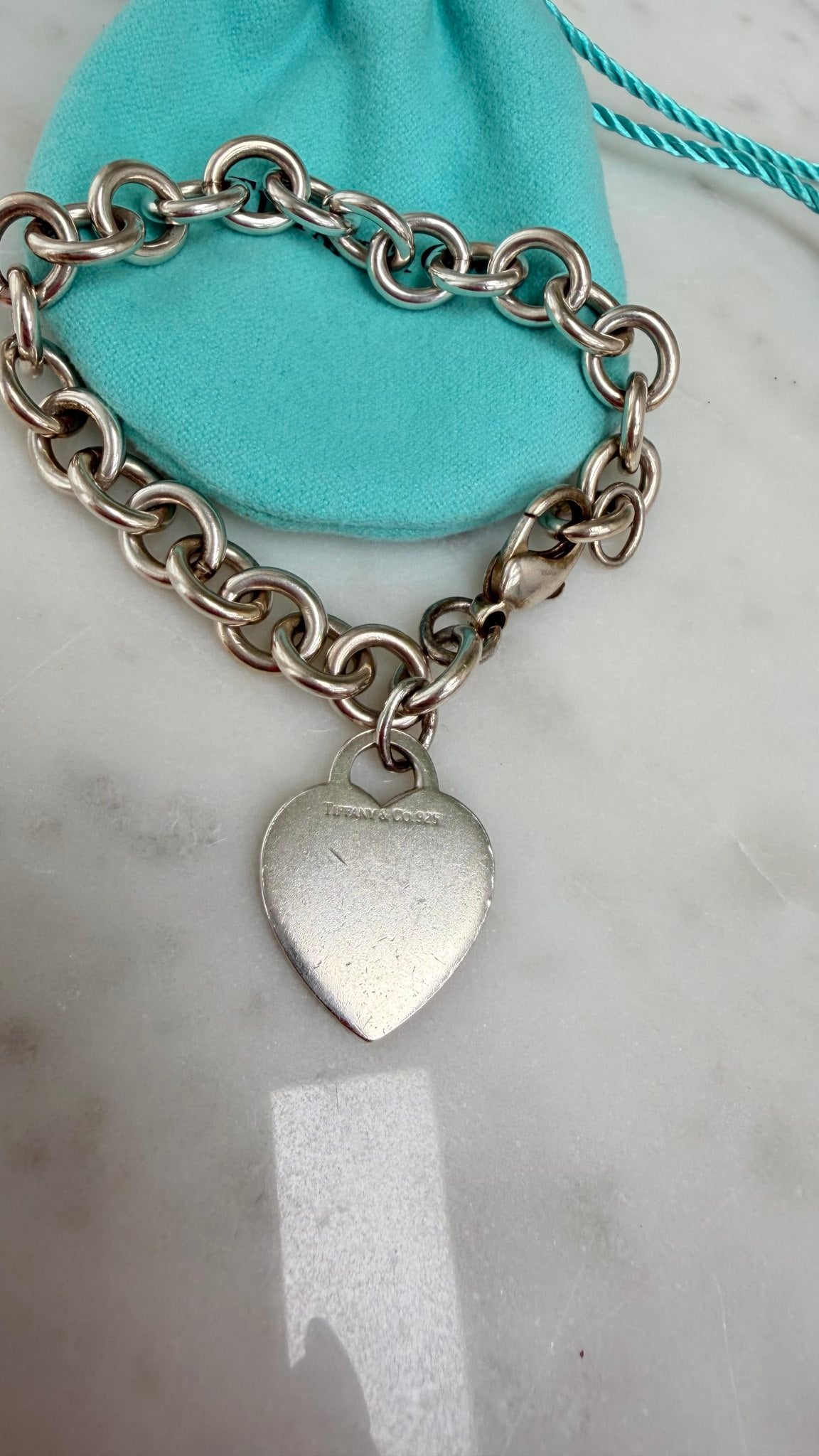 Tiffany & Co. Sterling Silver Heart Tag Bracelet