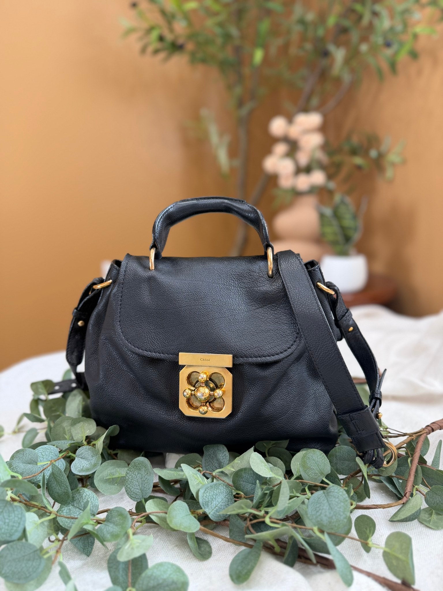 Chloe Black Leather Elsie Bag
