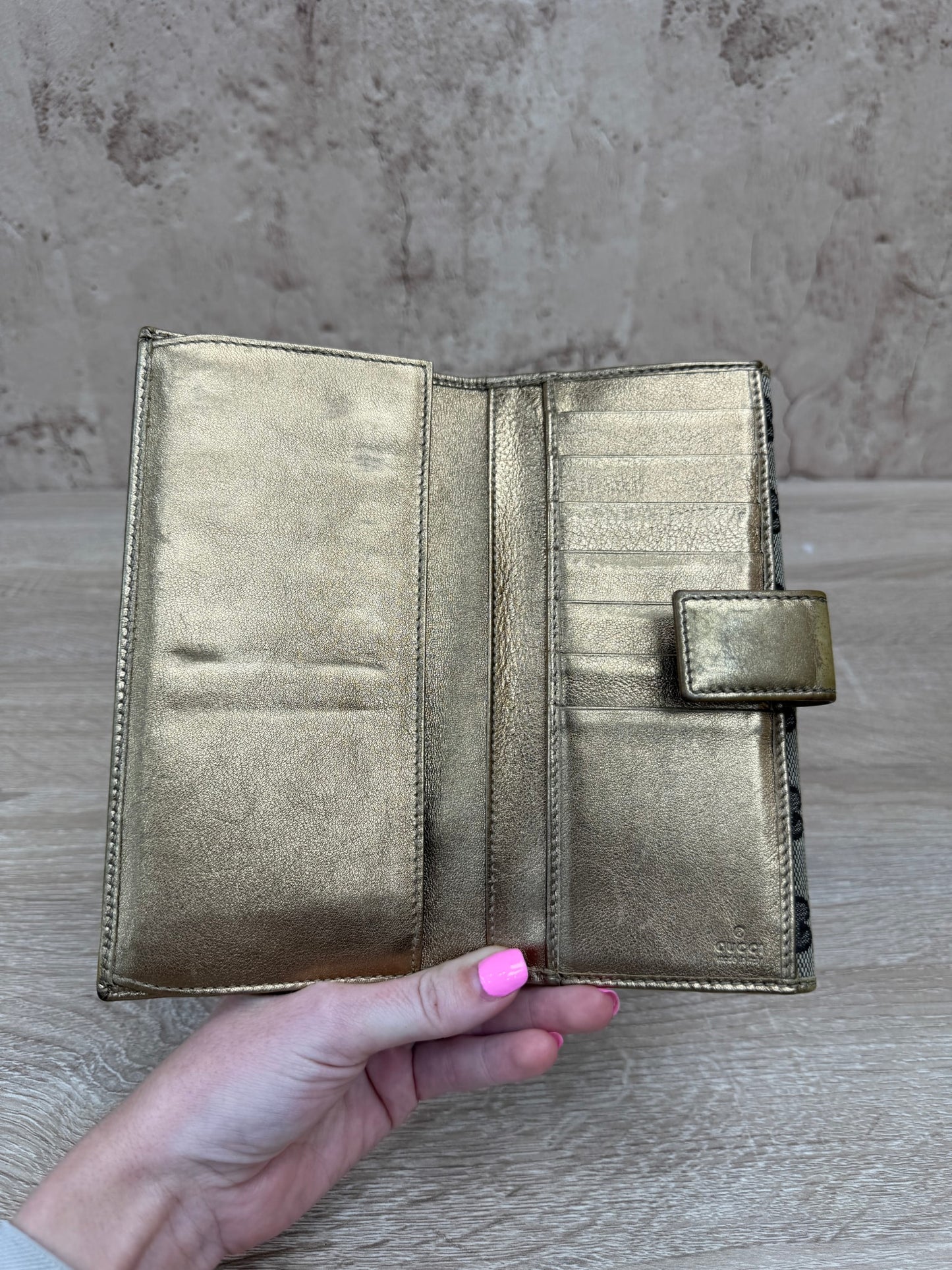 Gucci Canvas Long Wallet