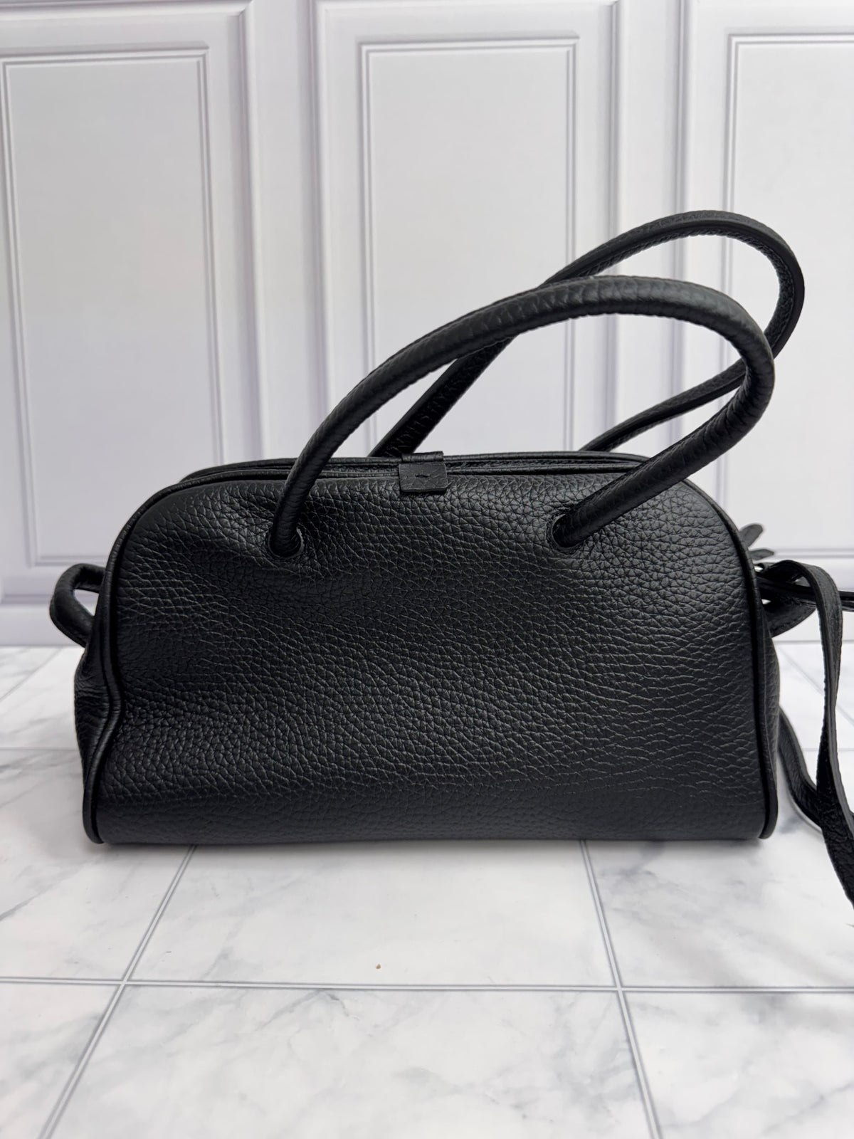 BRAND NEW - Jacquemus Black Grained Leather Piccolo Turismo 2Way Bag