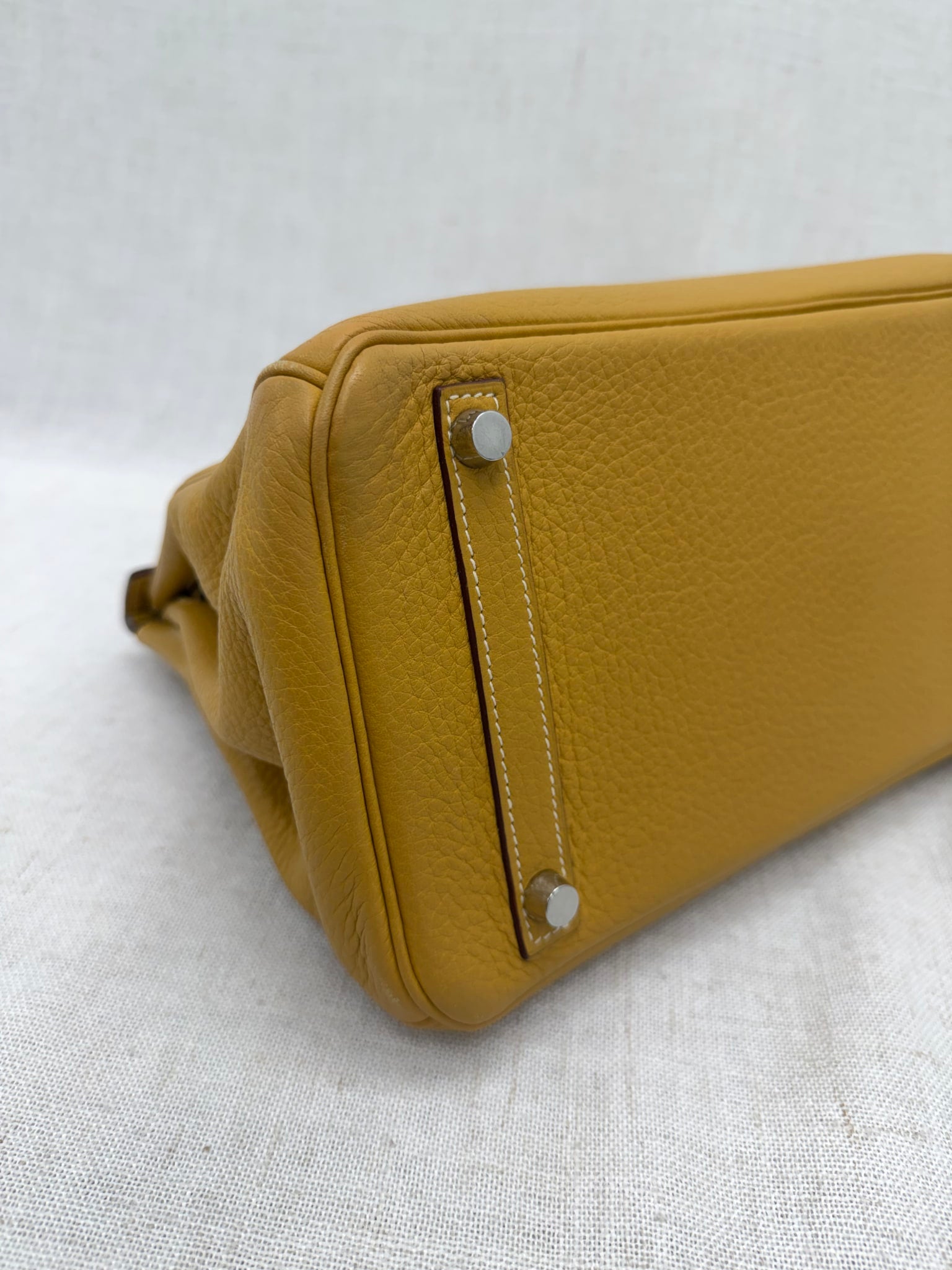 Hermes Natural Sable Taurillon Clemence Birkin 30