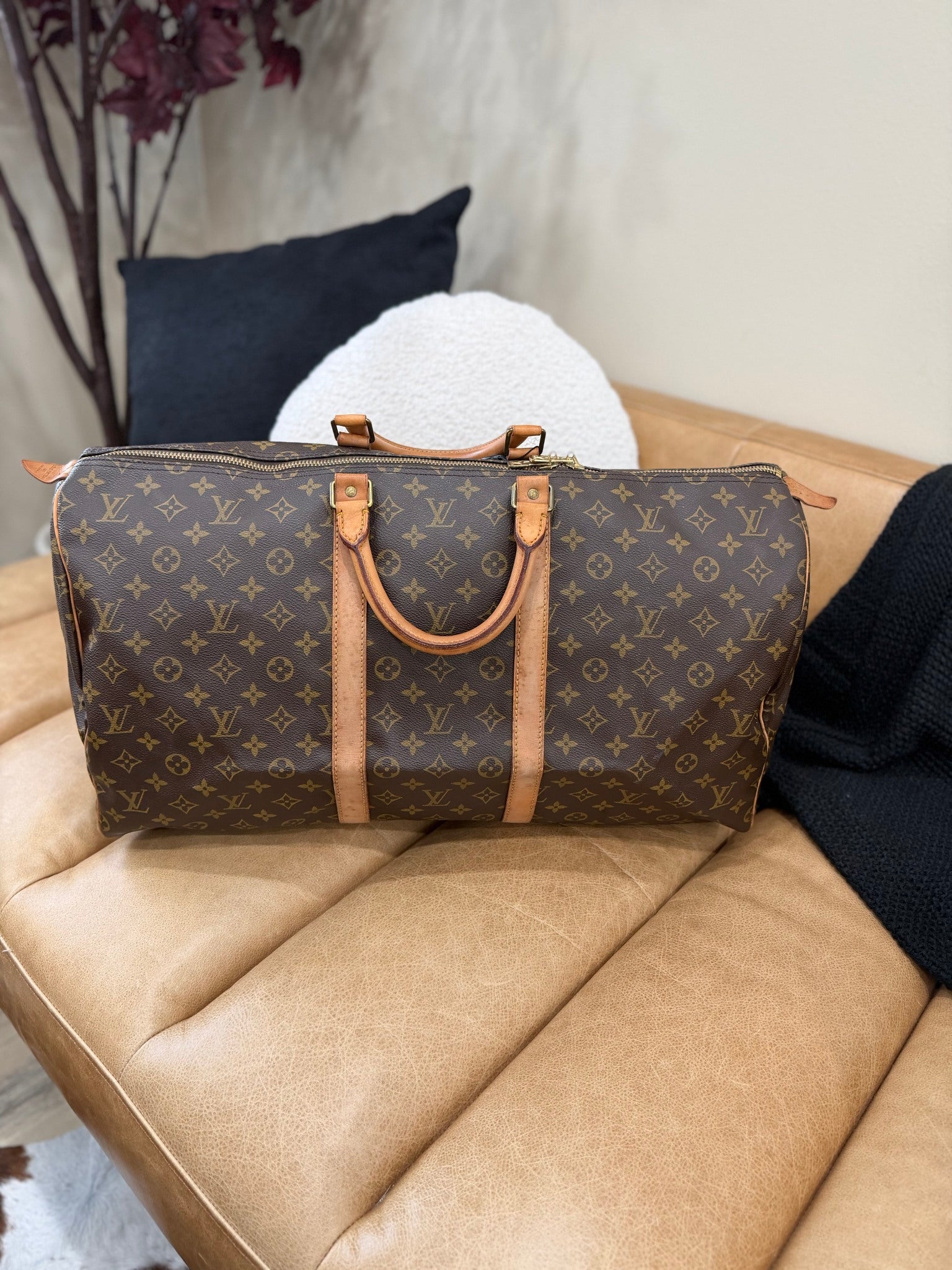 Louis Vuitton Monogram Keepall 55