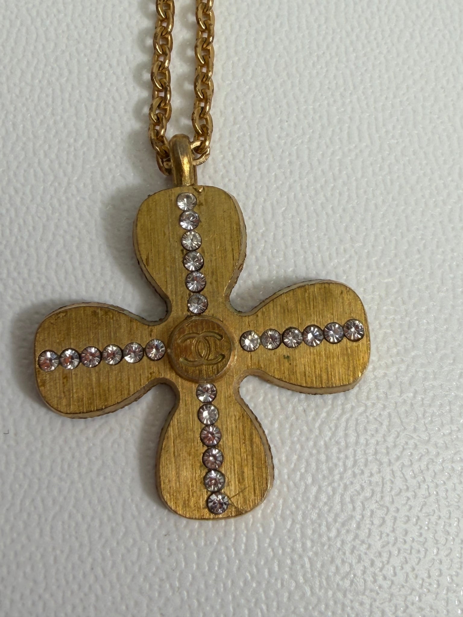 Chanel Clover Gold Necklace